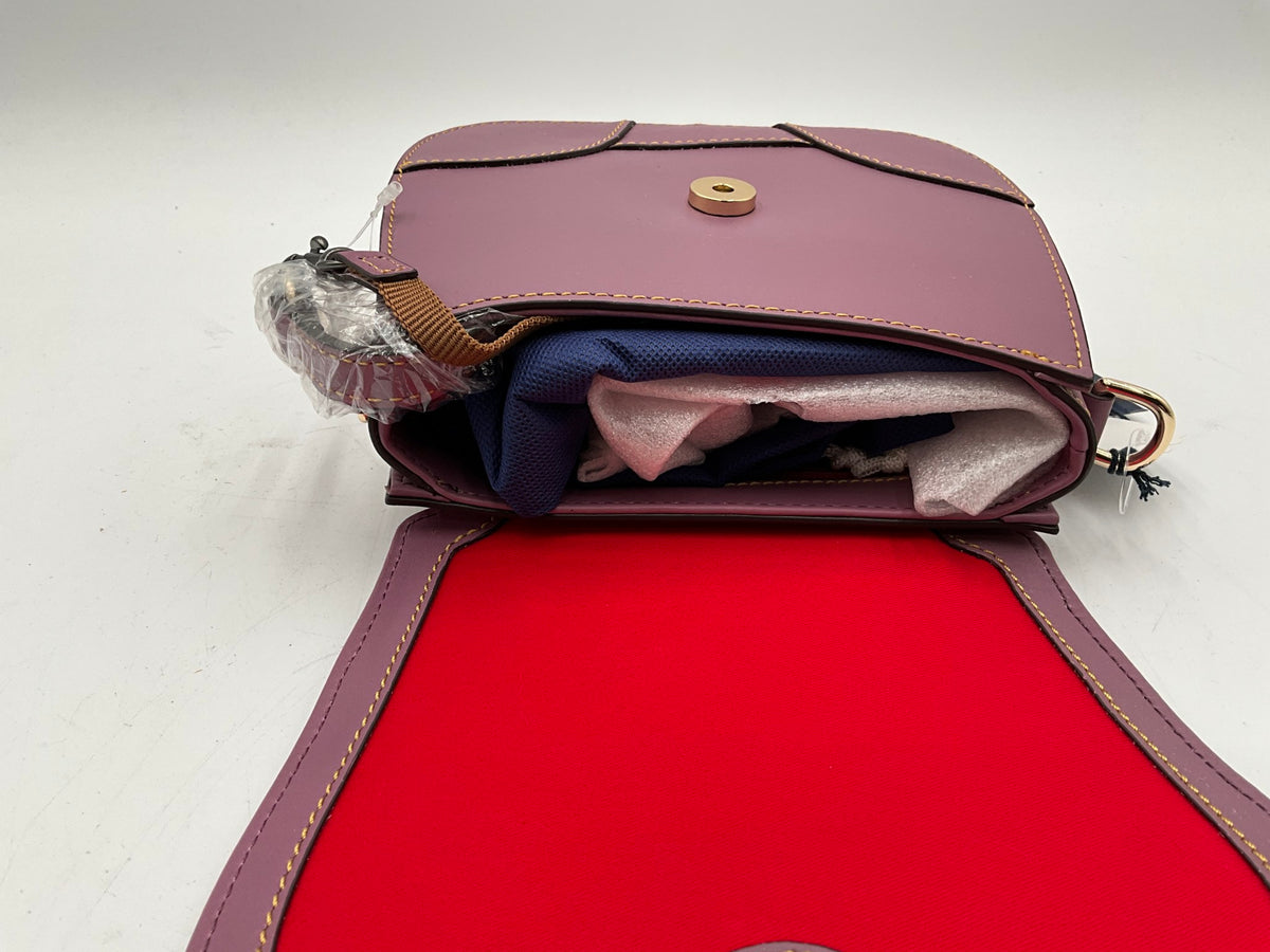 NWT! Dooney & Bourke Mauve Saddle Crossbody