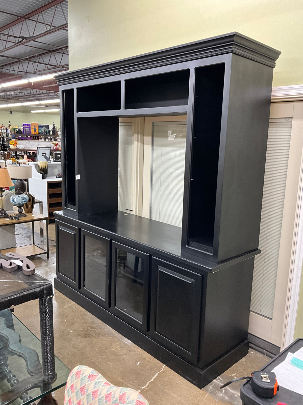 XL Black 2 pc Entertainment Center