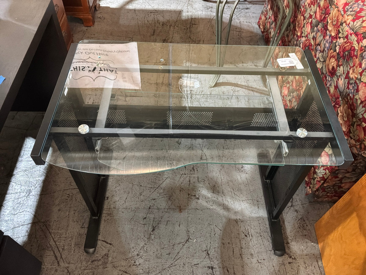 Glass Metal Desk