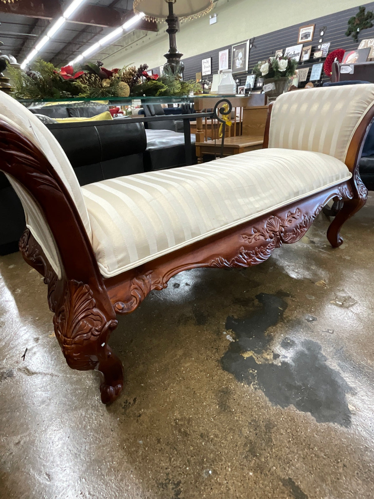 Wood & Cream Bench