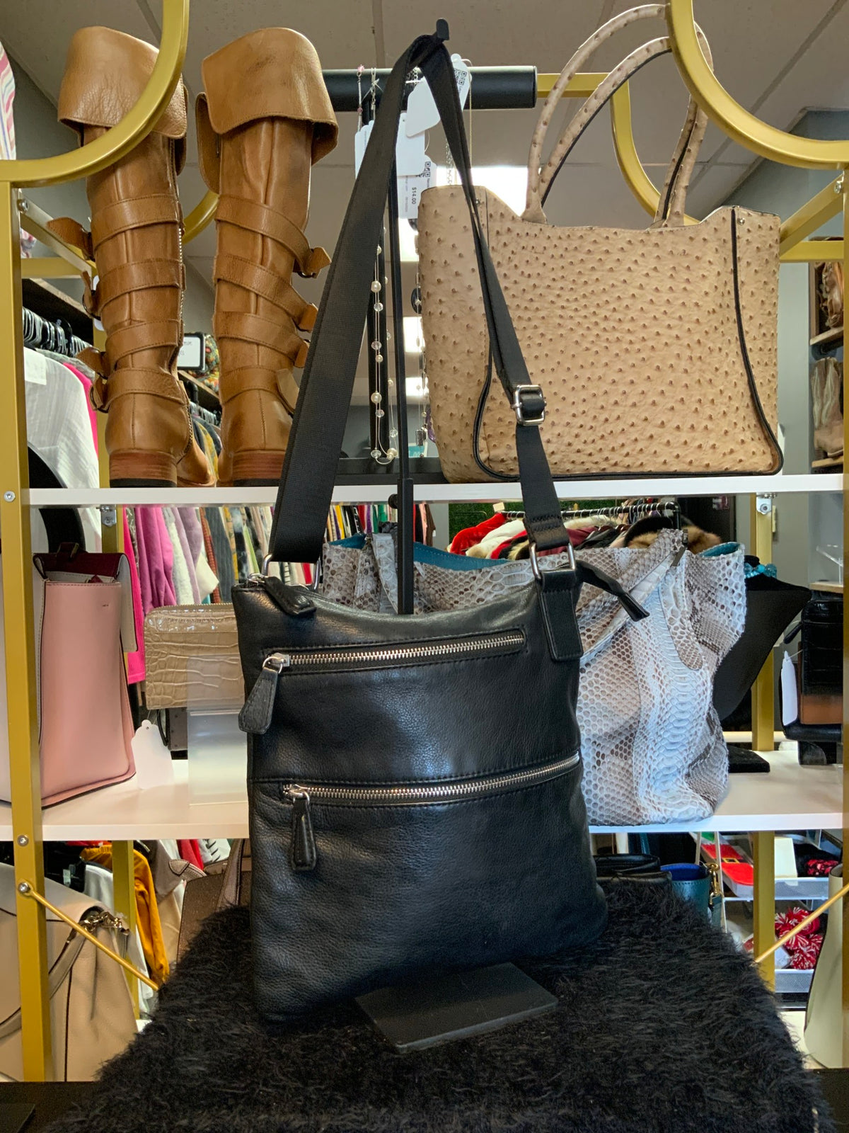 Kenneth Cole Black Shoulder Bag