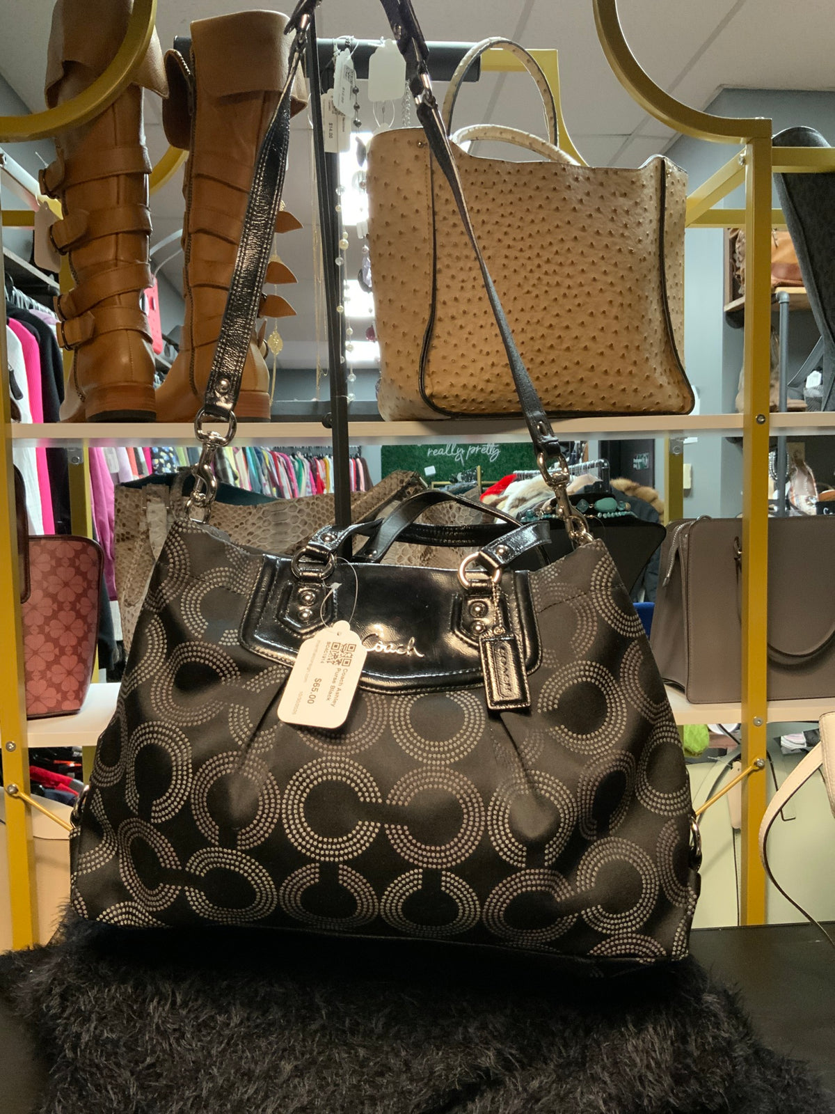 Coach Ashley Purse Black