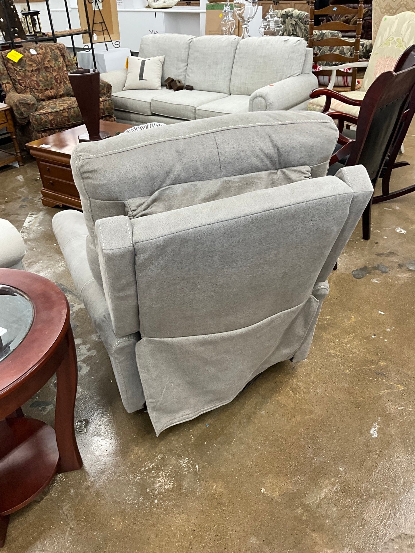 Grey Power Recliner