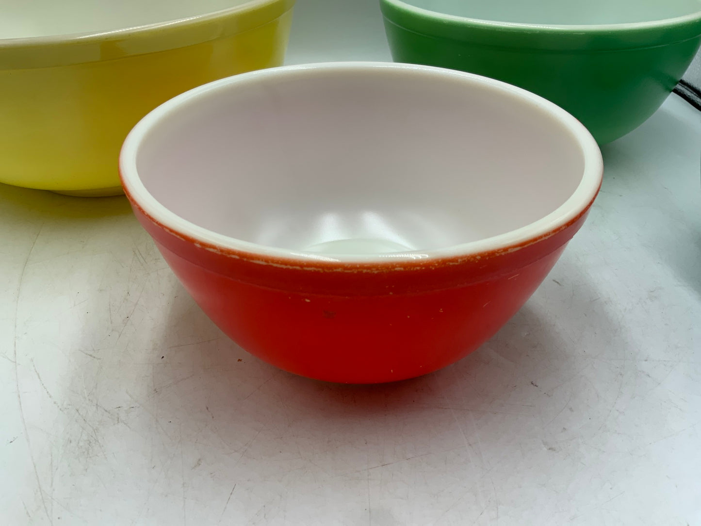 Pyrex Primary Colors Mixing Bowls Set of 4