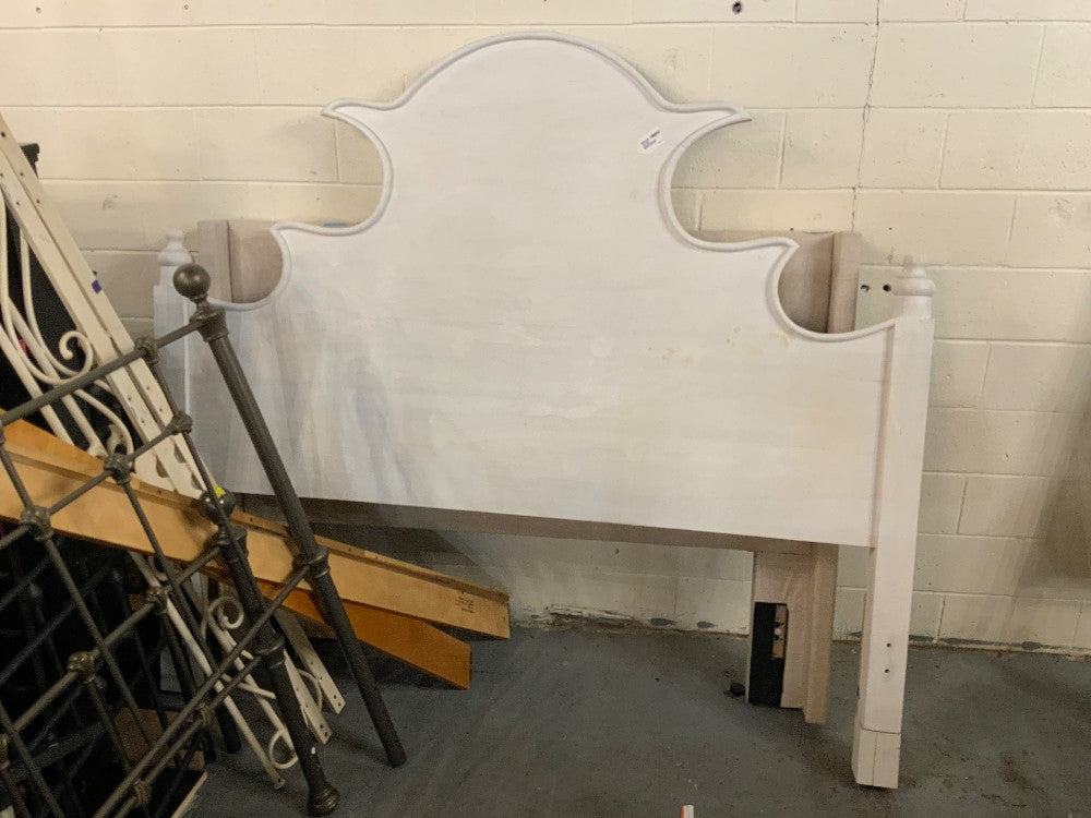 Ballard White Wood Headboard King SZ