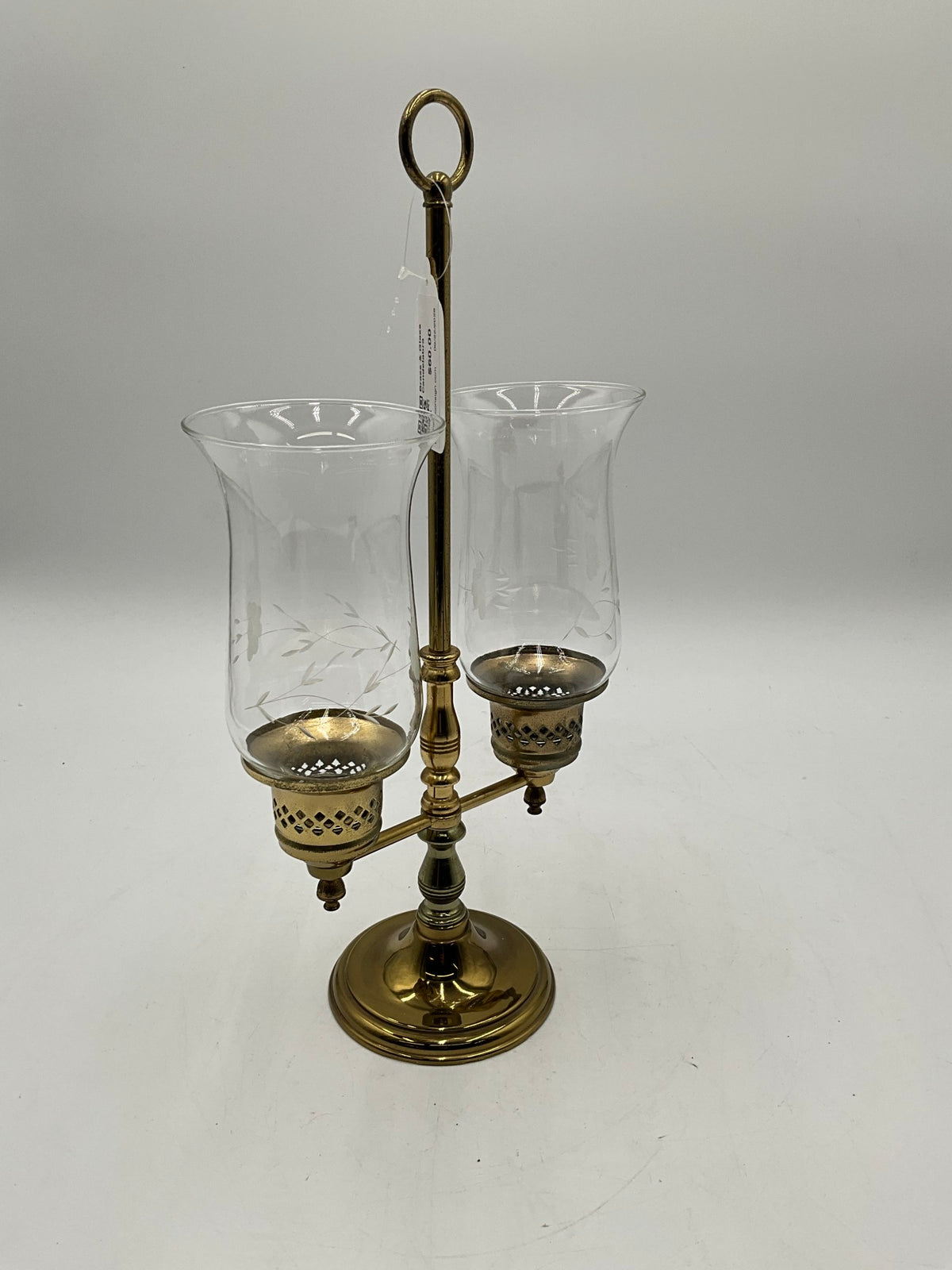 Brass & Glass Candelabra