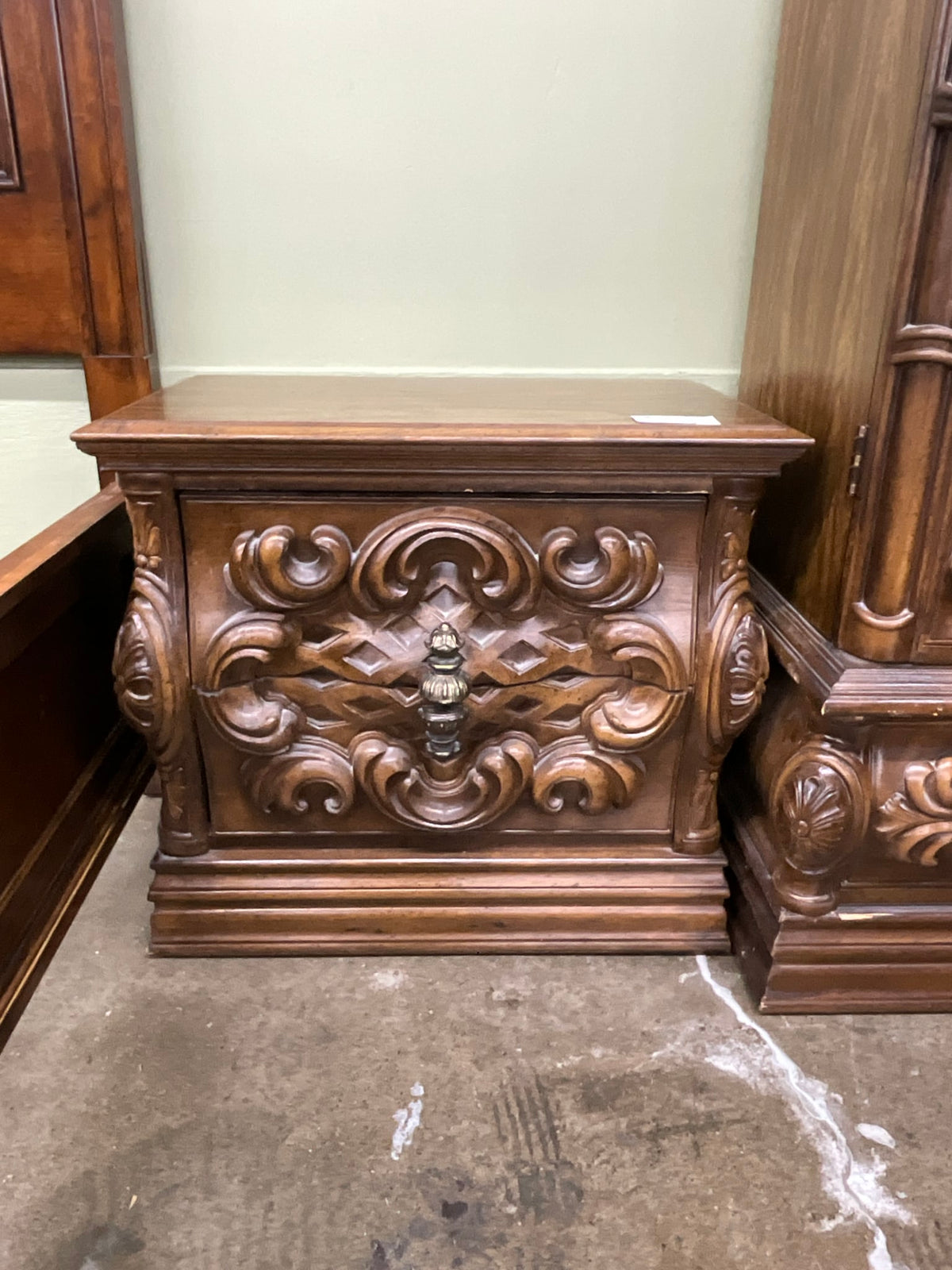 Ornate Singer Nightstand