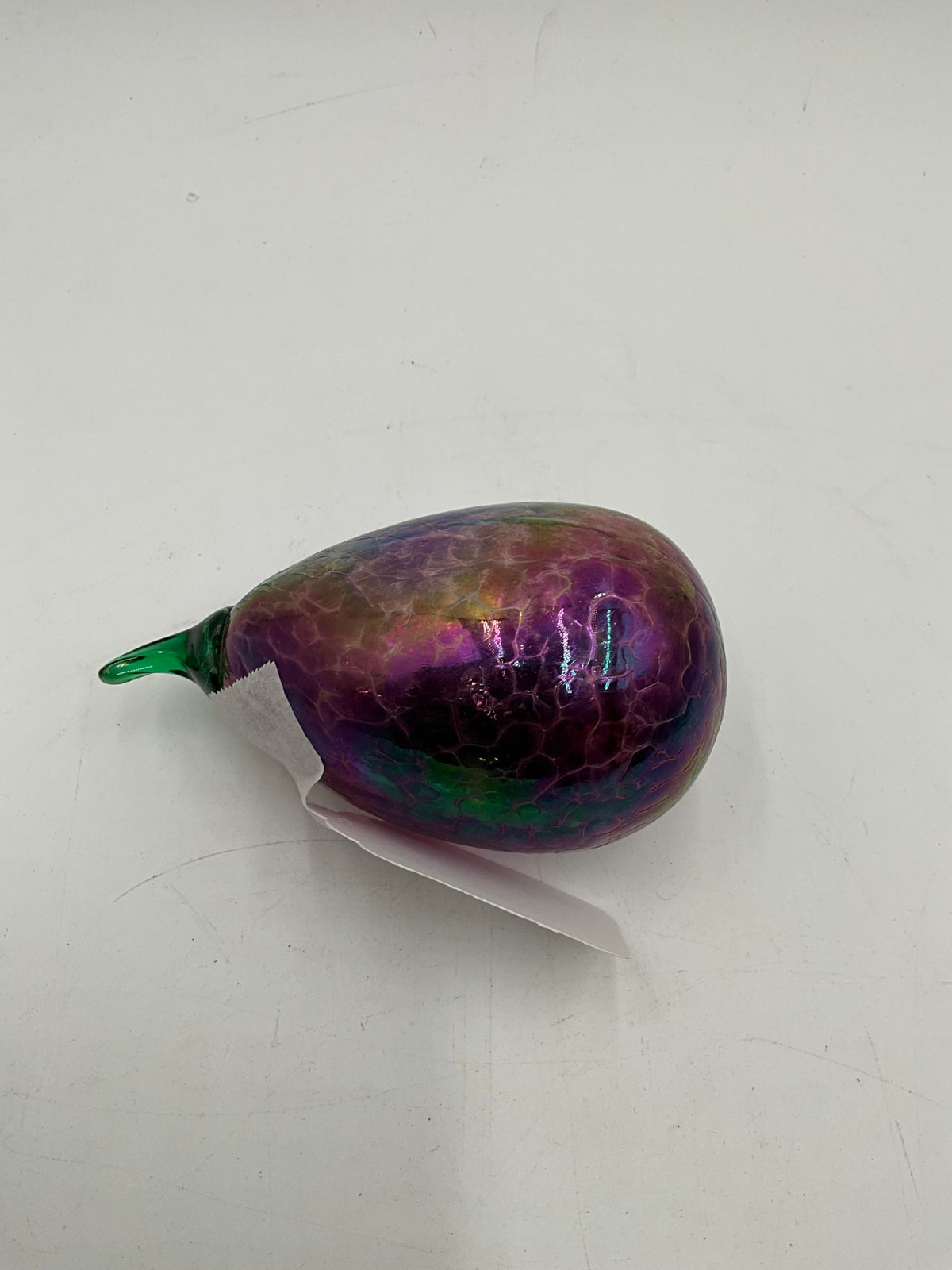 Carnival Glass Eggplant - Glass Eye Studio