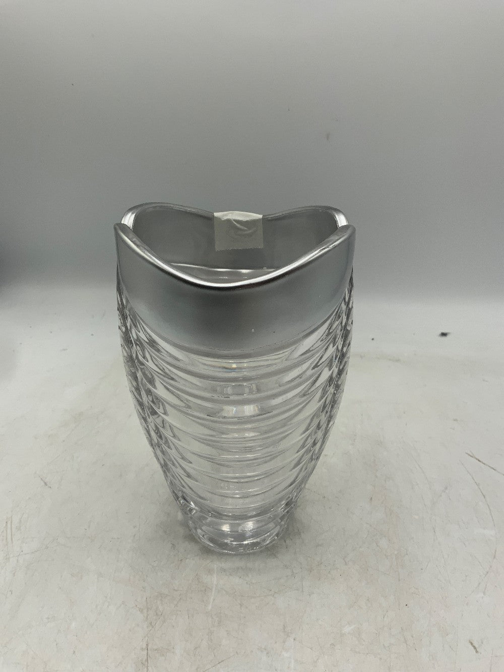 Azzuro Silver Rim Vase