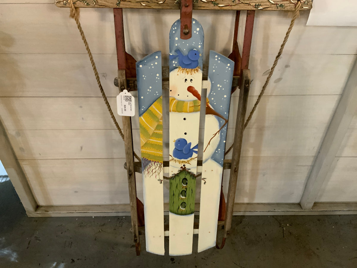 Lg Snowman  Sled
