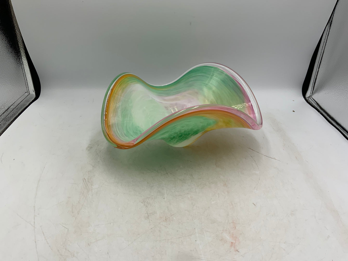 Crystal Clear Murano Style Bowl