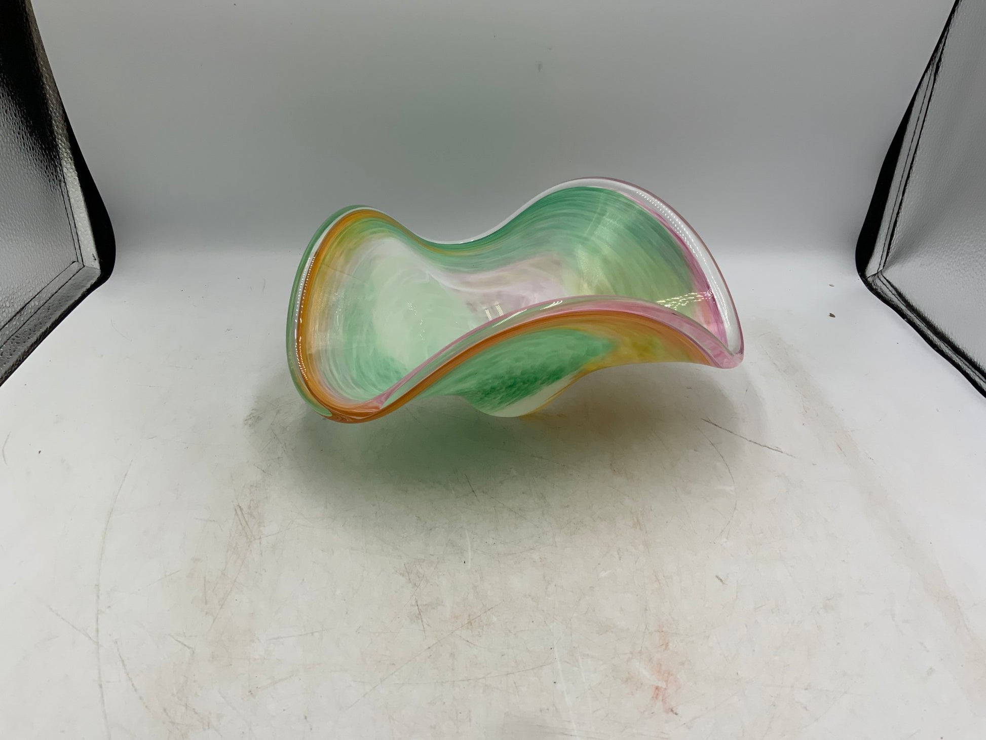 Crystal Clear Murano Style Bowl