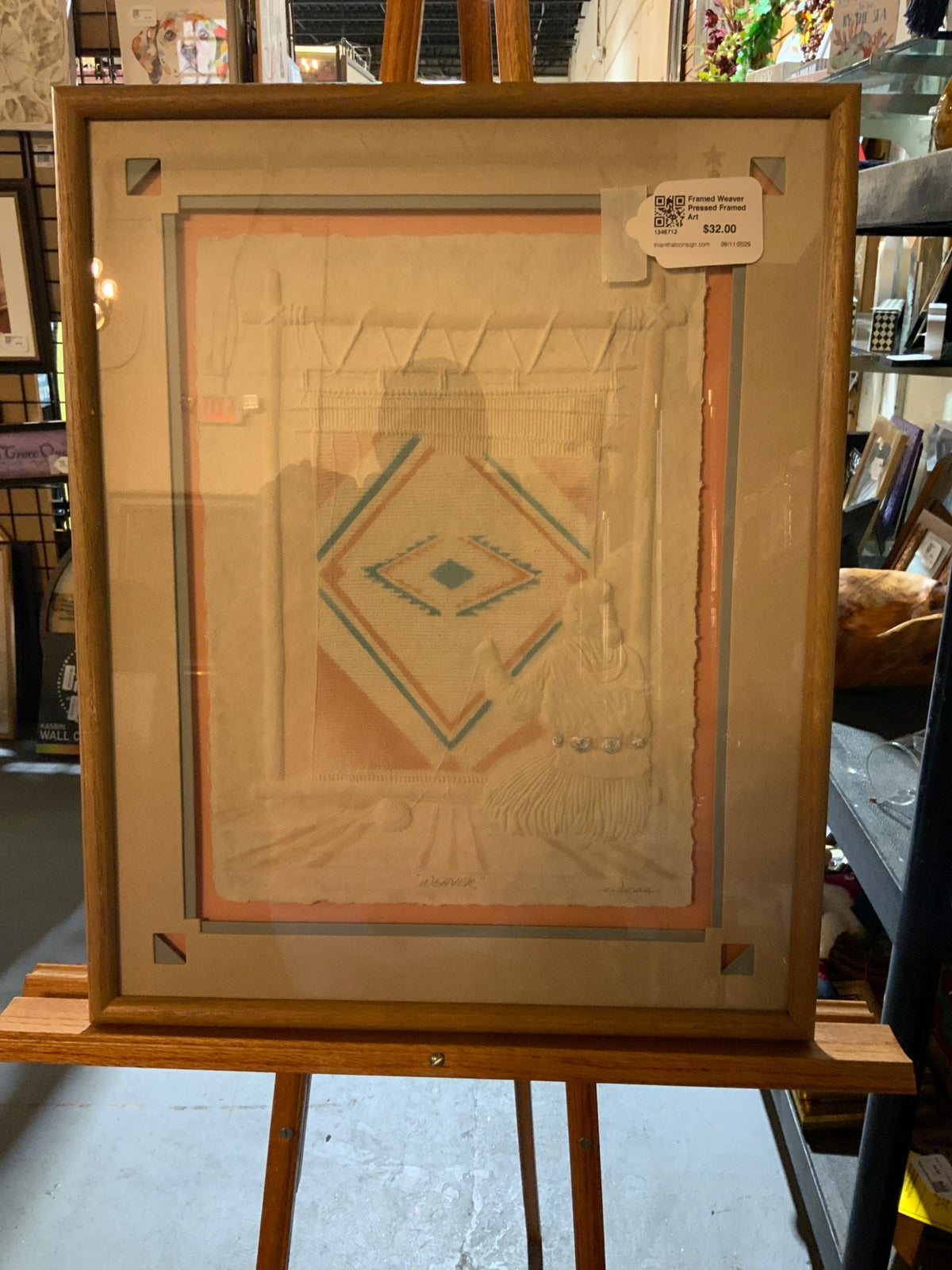 Framed Weaver Pressed Framed Art
