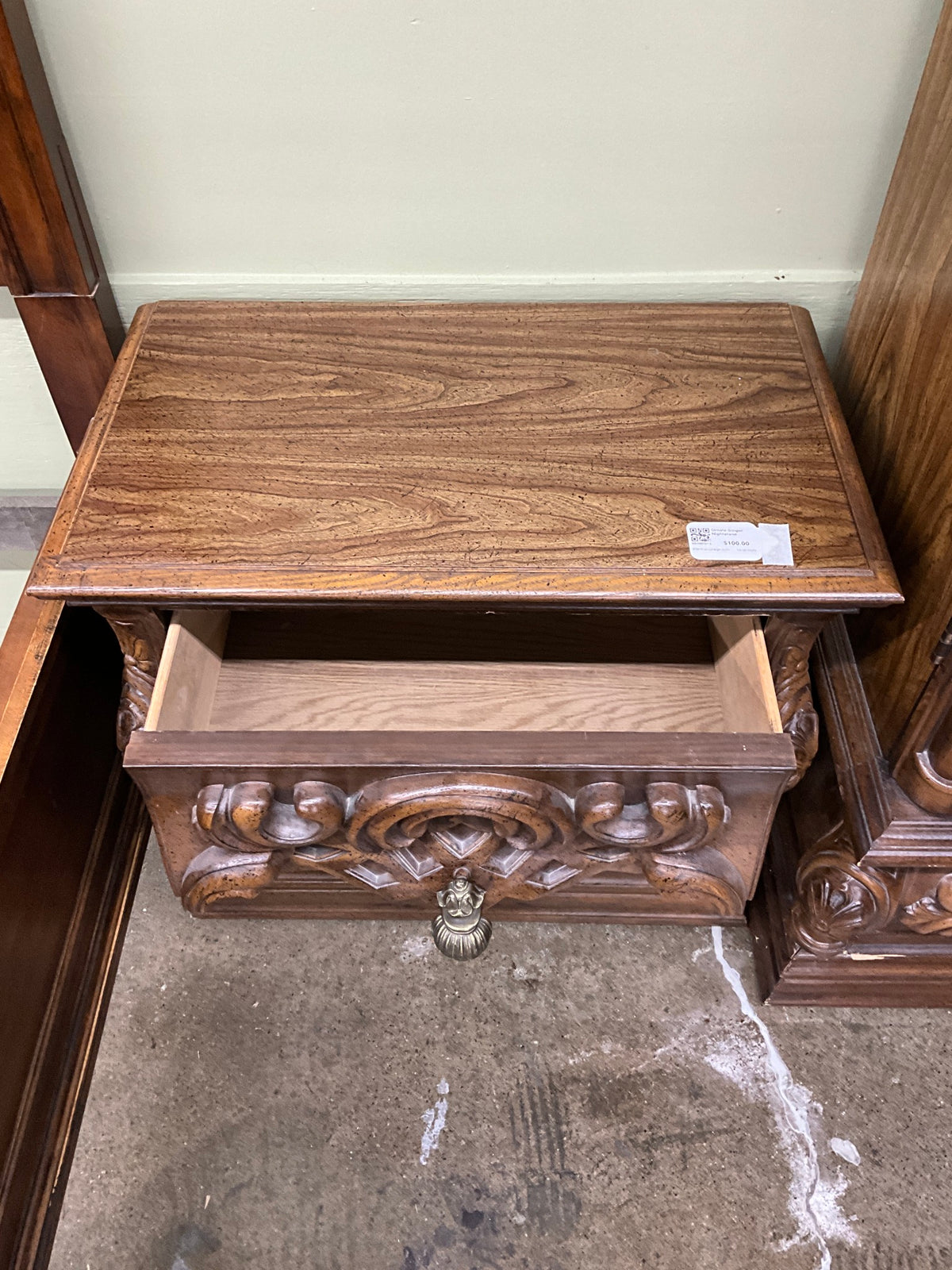 Ornate Singer Nightstand