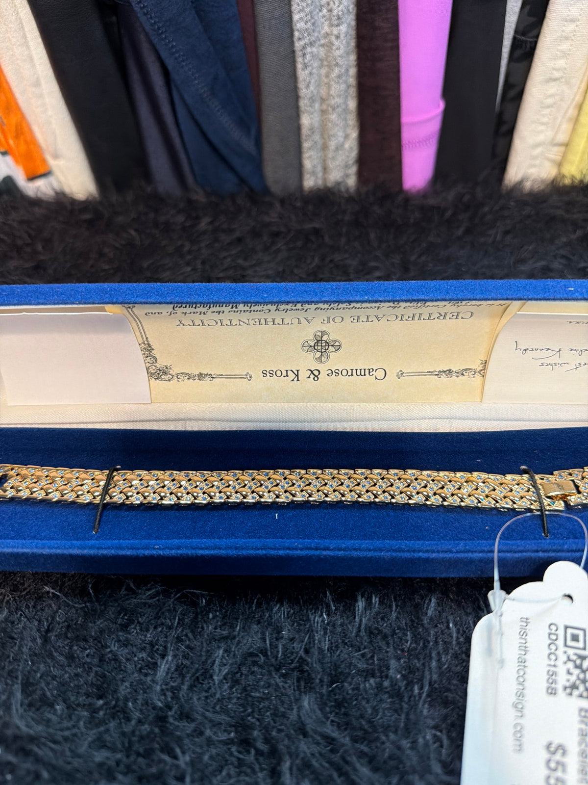 Camrose & Kross Gold/Blue Bracelet