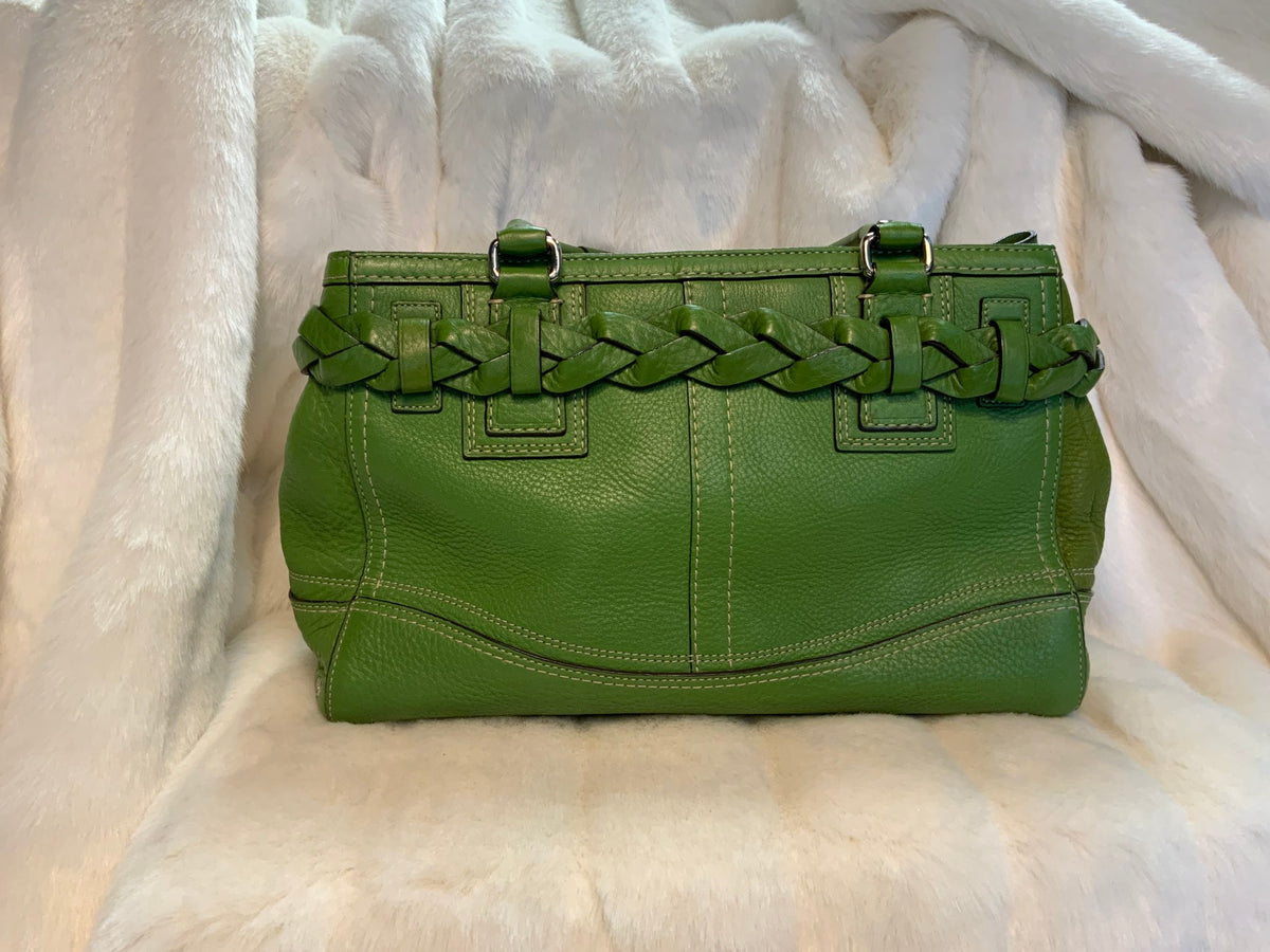 Coach Green Handbag Hamptons w/ Duster