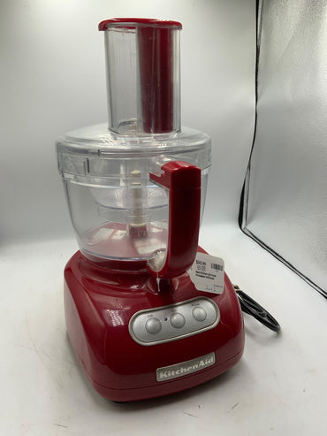 Red Kitchen Aid Food Processor W/Extras