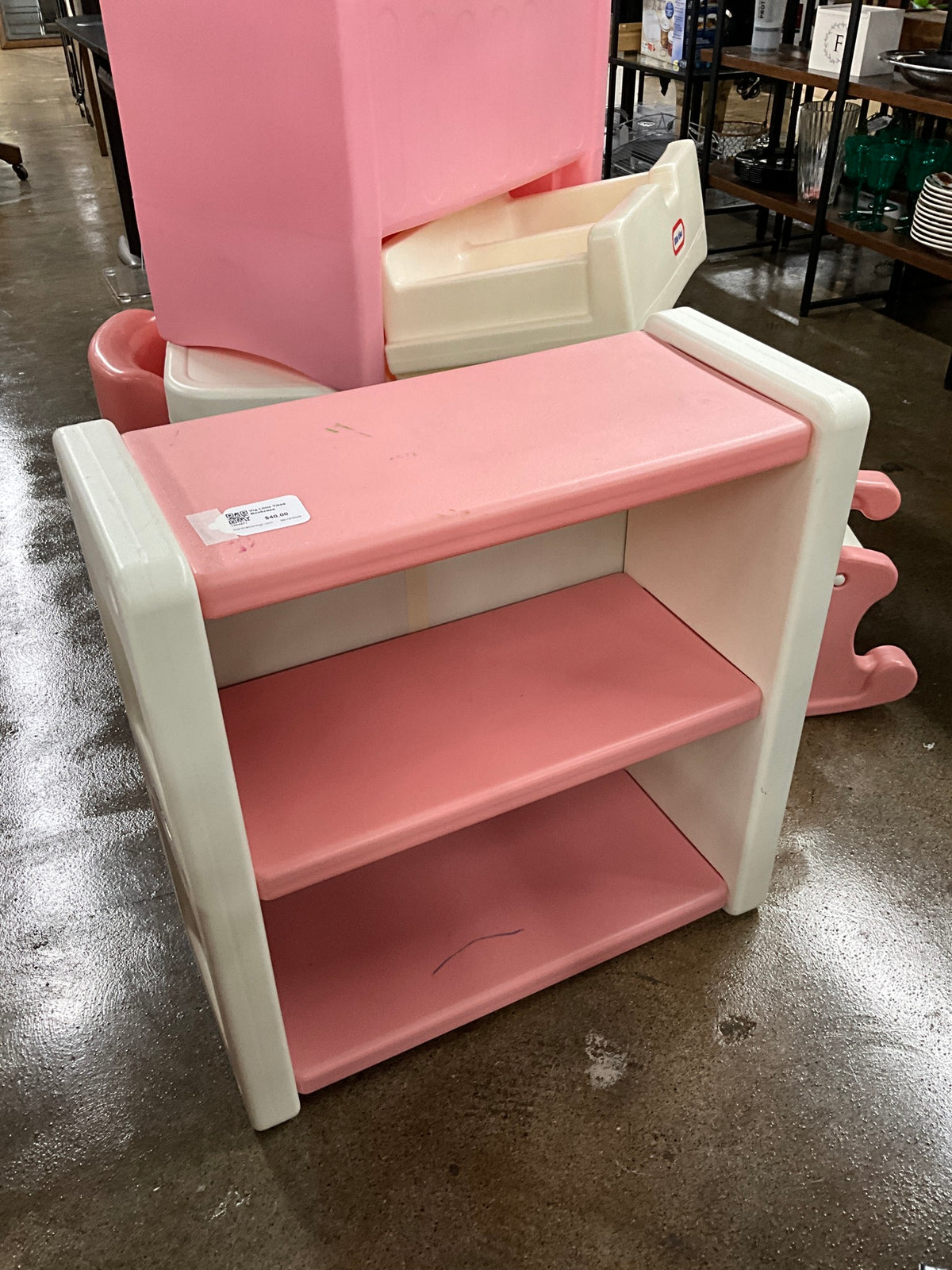 Vtg Little Tikes Bookcase