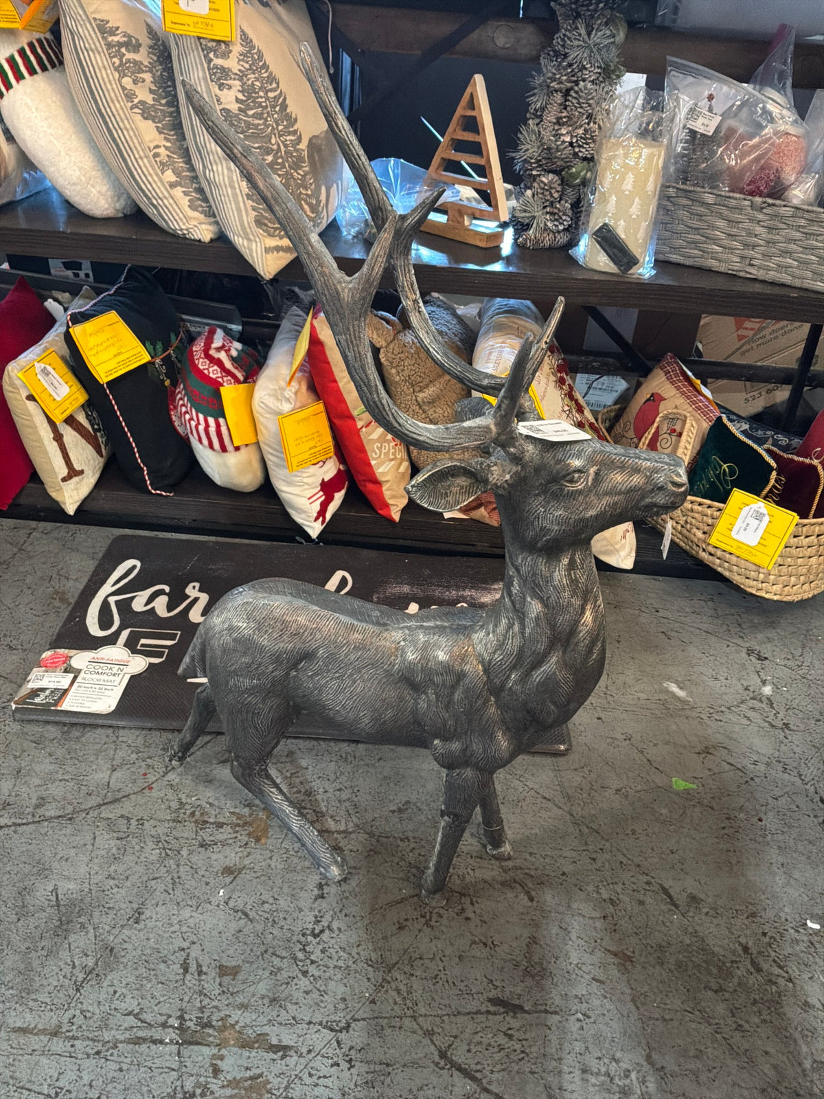 Lg Silver Reindeer