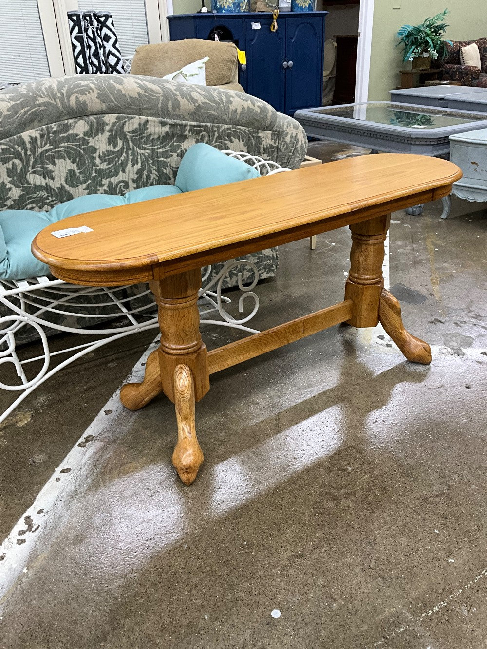 Solid Oak Sofa Table