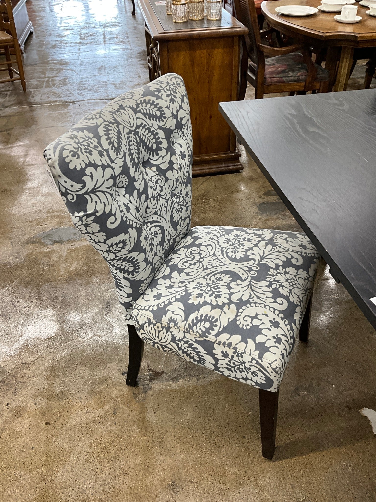 Grey Dining Chair - Stained