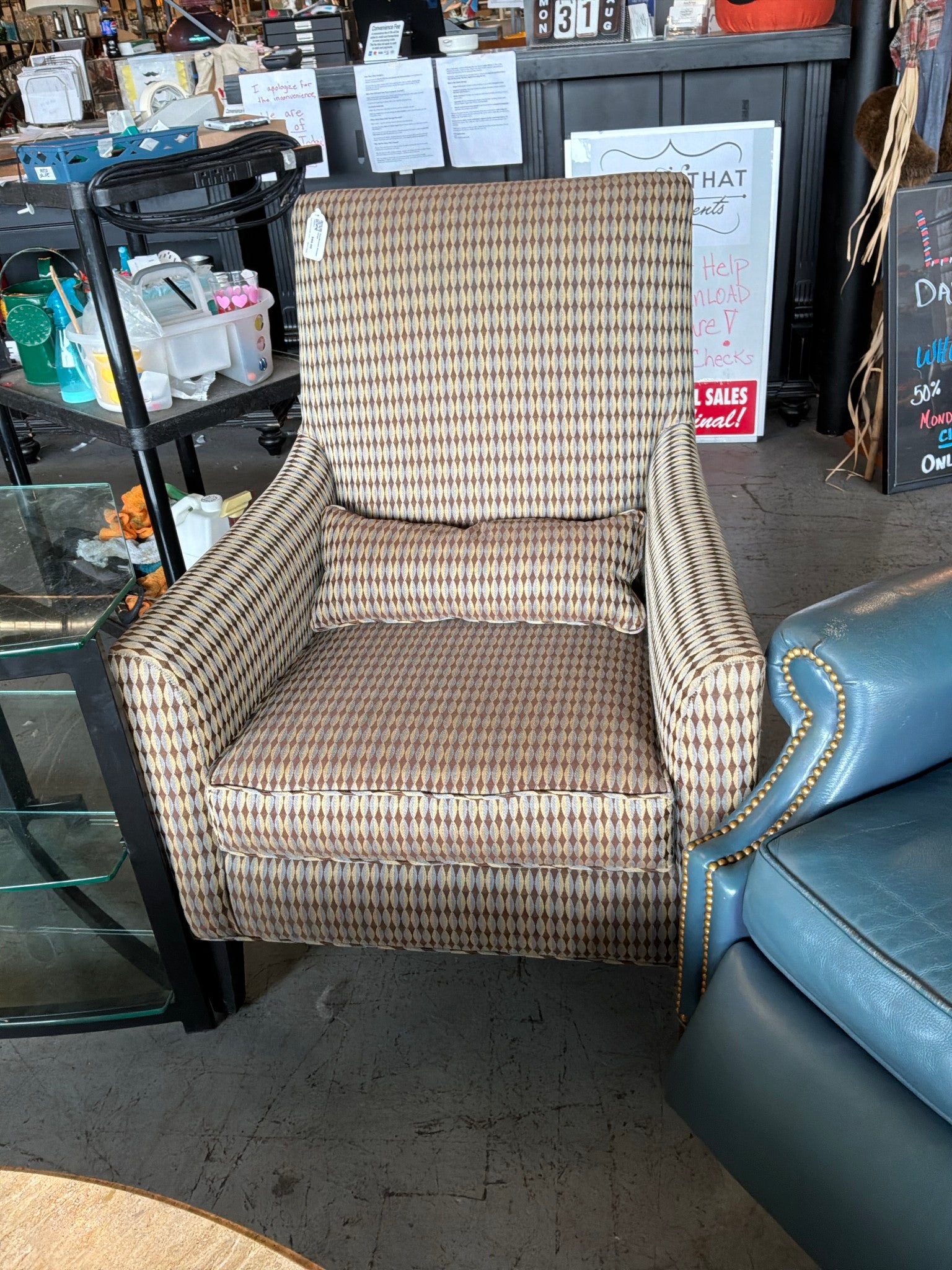 Tan/Brown Accent Chair