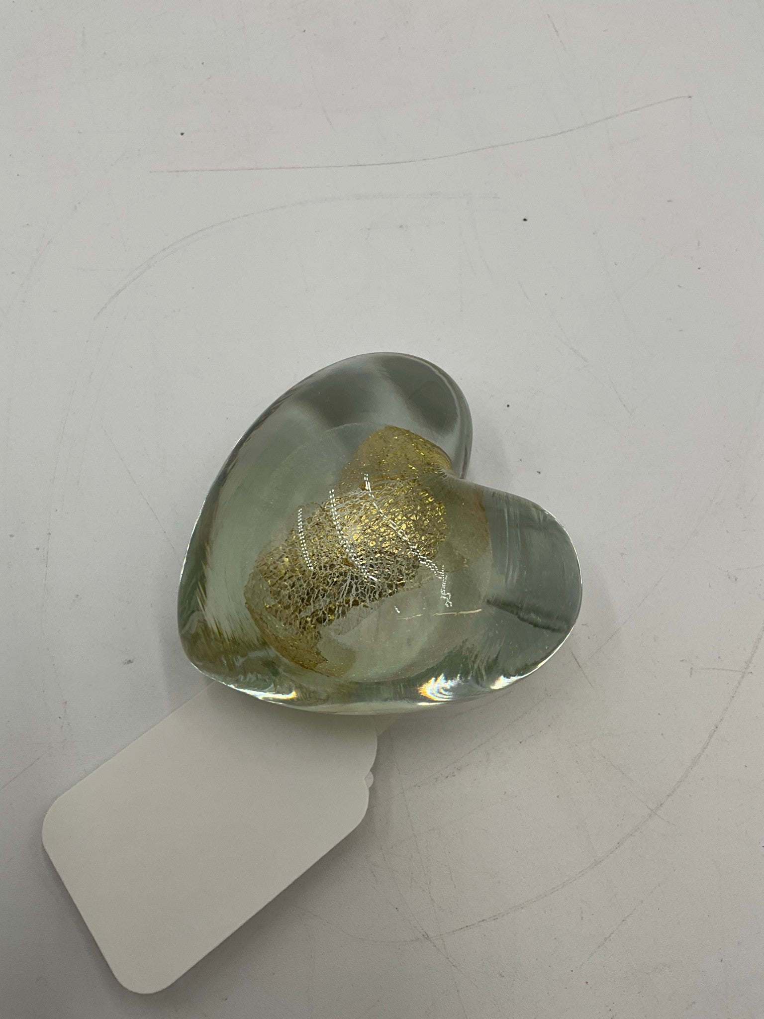 Eickholt Glass Heart Paperweight
