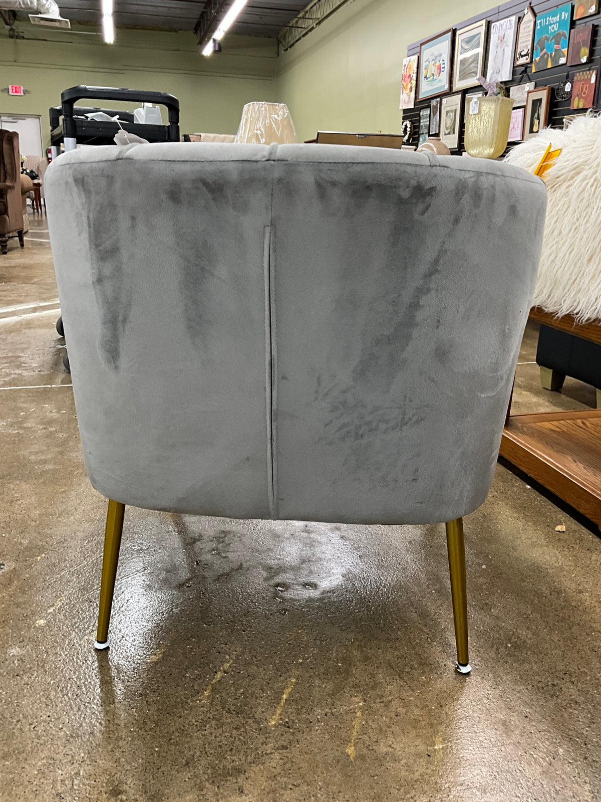 Grey Accent Chair