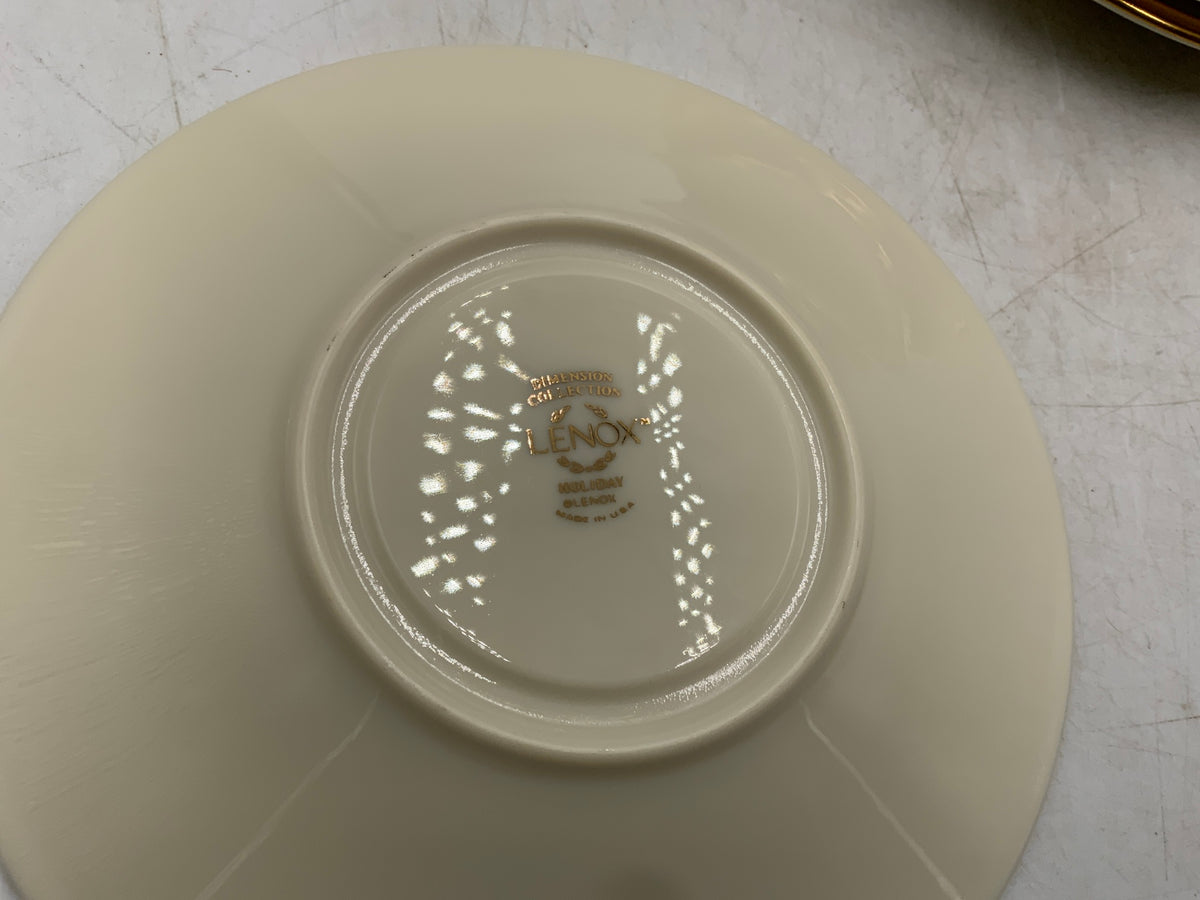 Lenox Holiday Saucers Set of 8