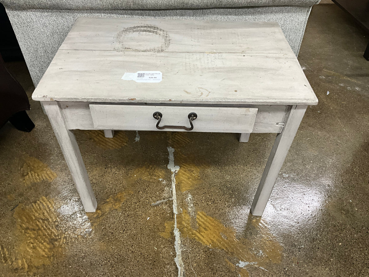 Small Light Wood Side Table