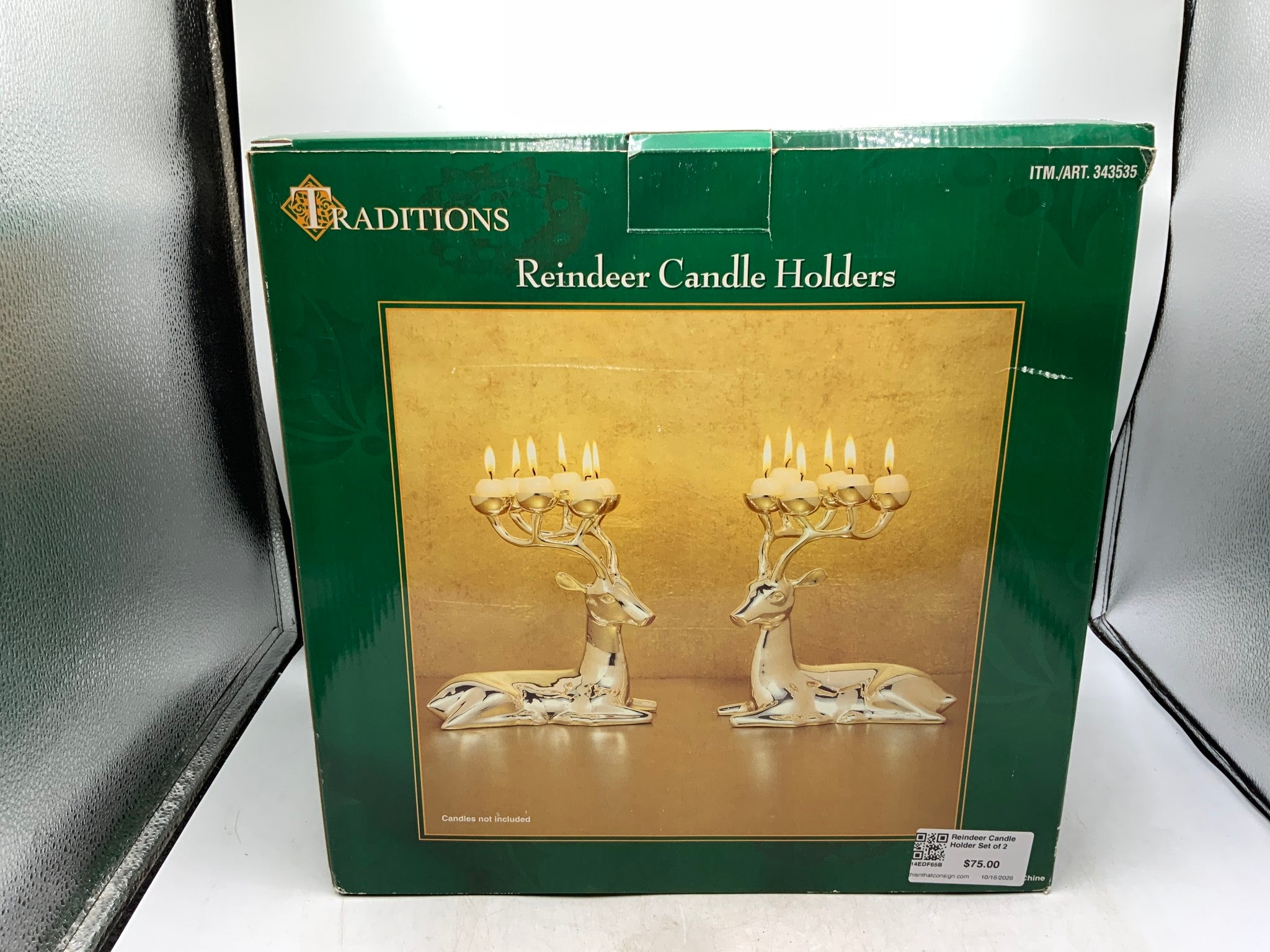 Reindeer Candle Holder Set of 2