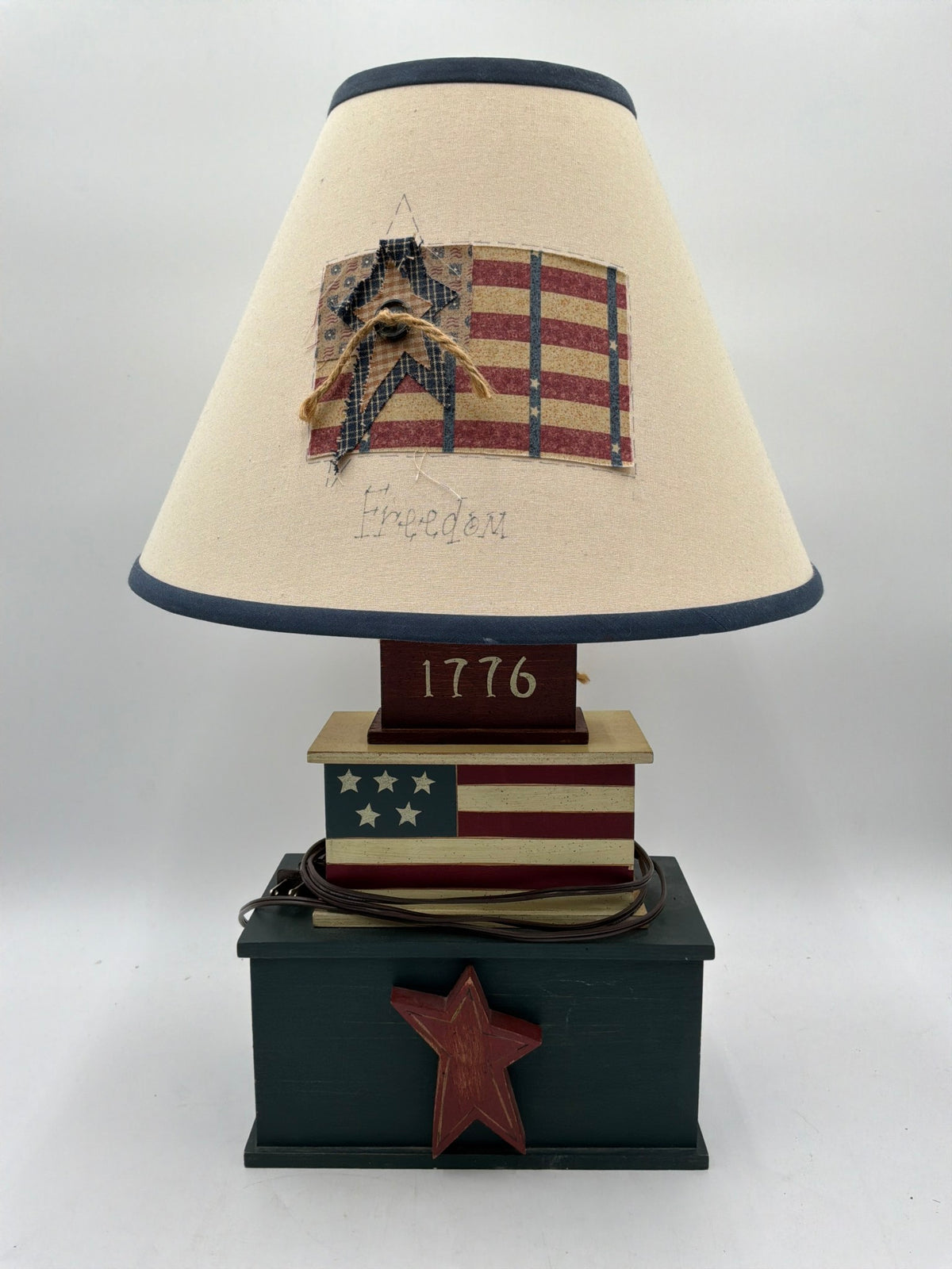 Red White Blue Lamp