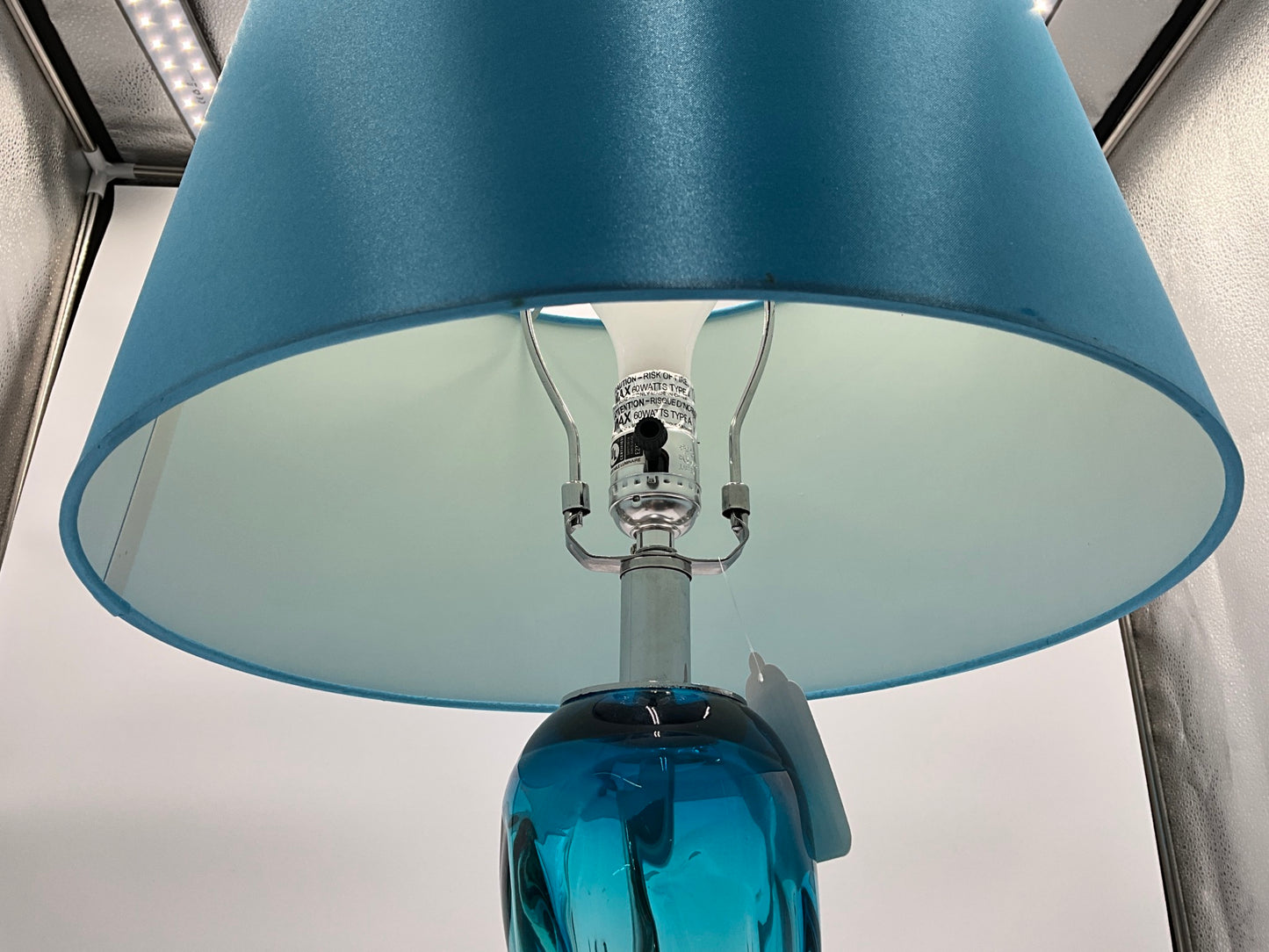 Blue Glass Lamp