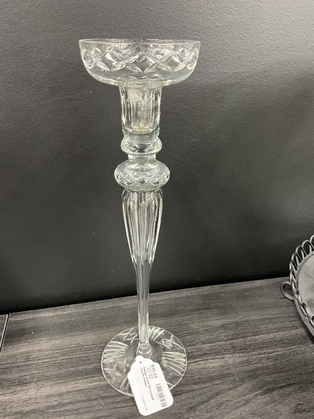 Design Guild Tall Crystal Candle Holder