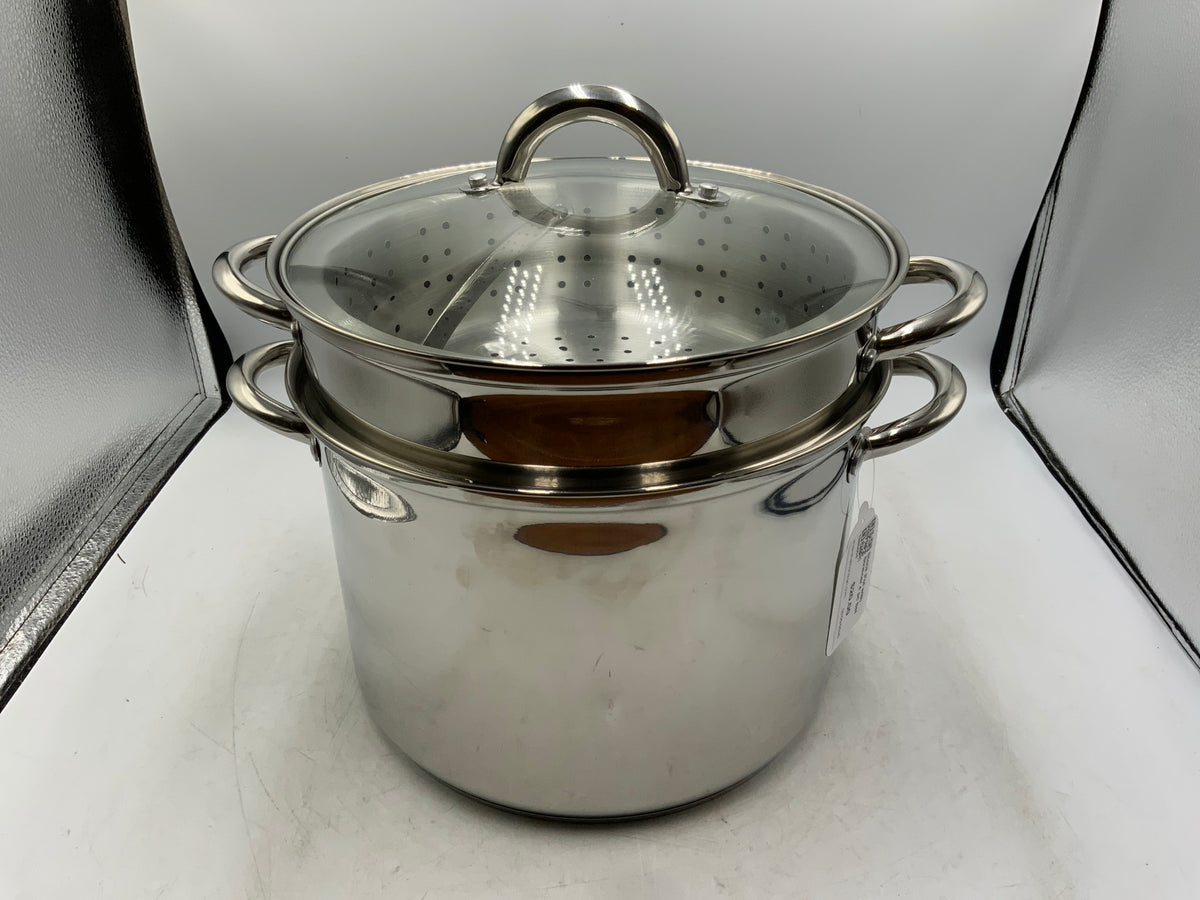 Stock Pot with Strainer 4 pc Set