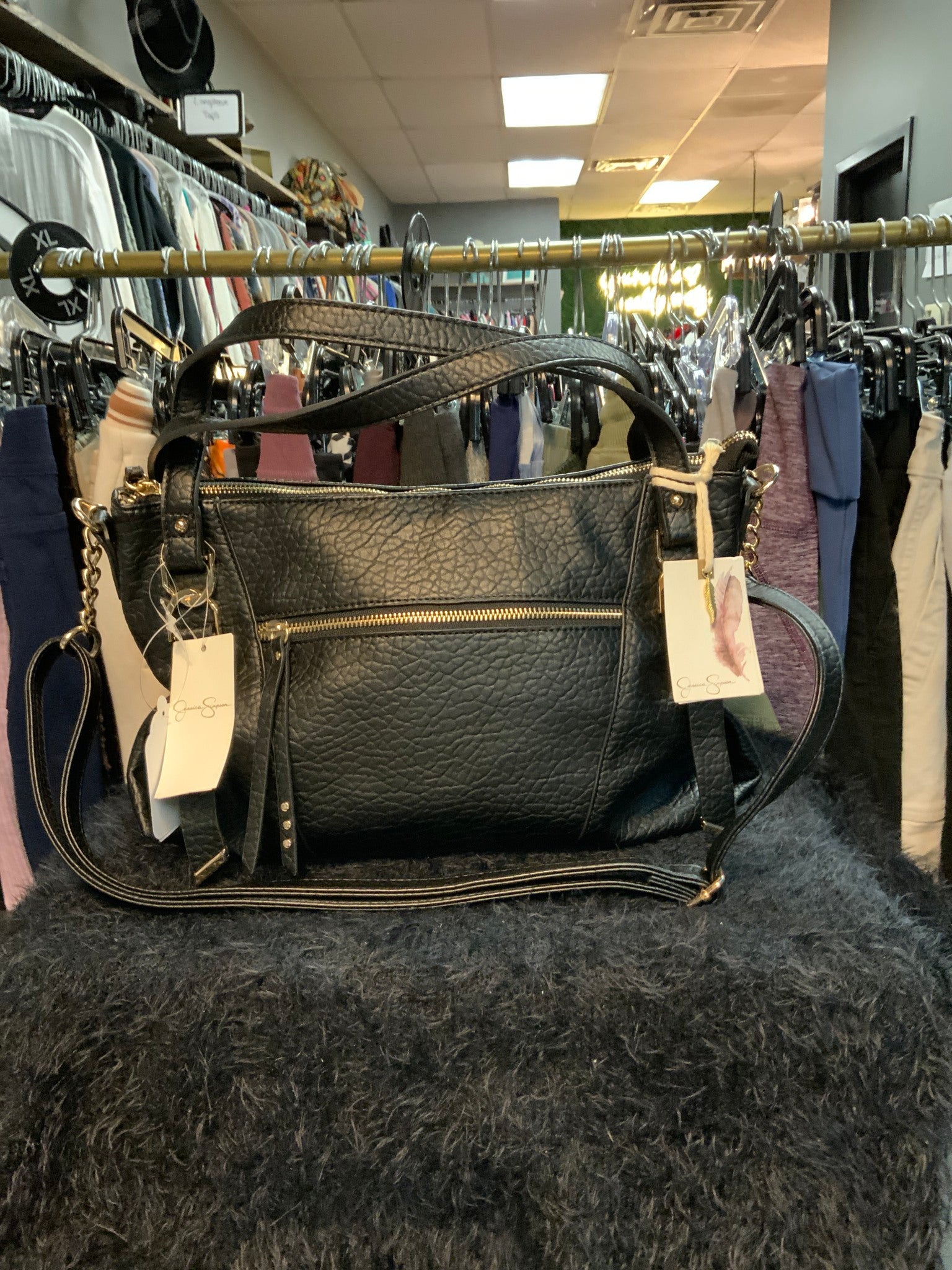 NWT Jessica Simpson Black Handbag