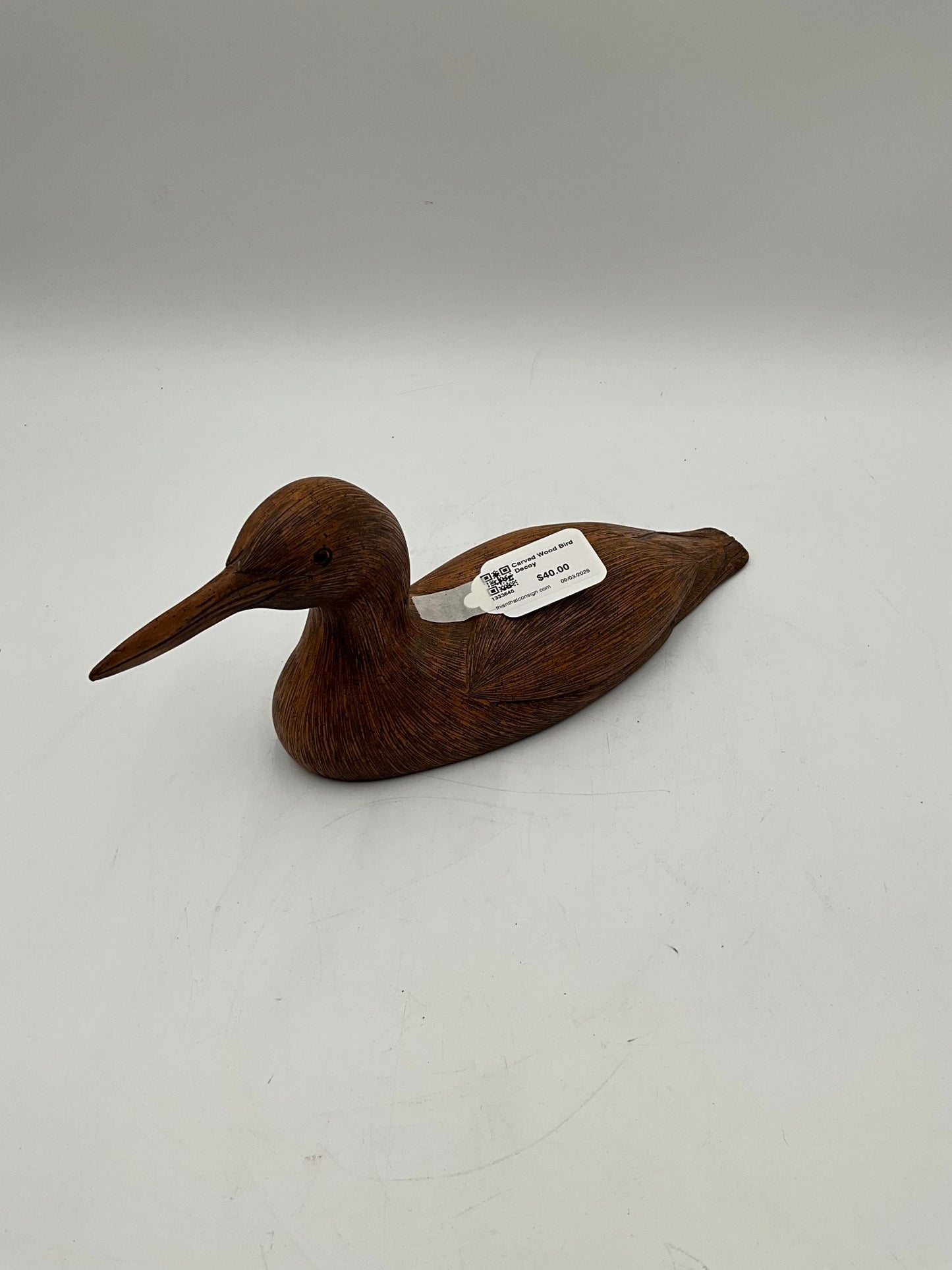Carved Wood Bird Decoy
