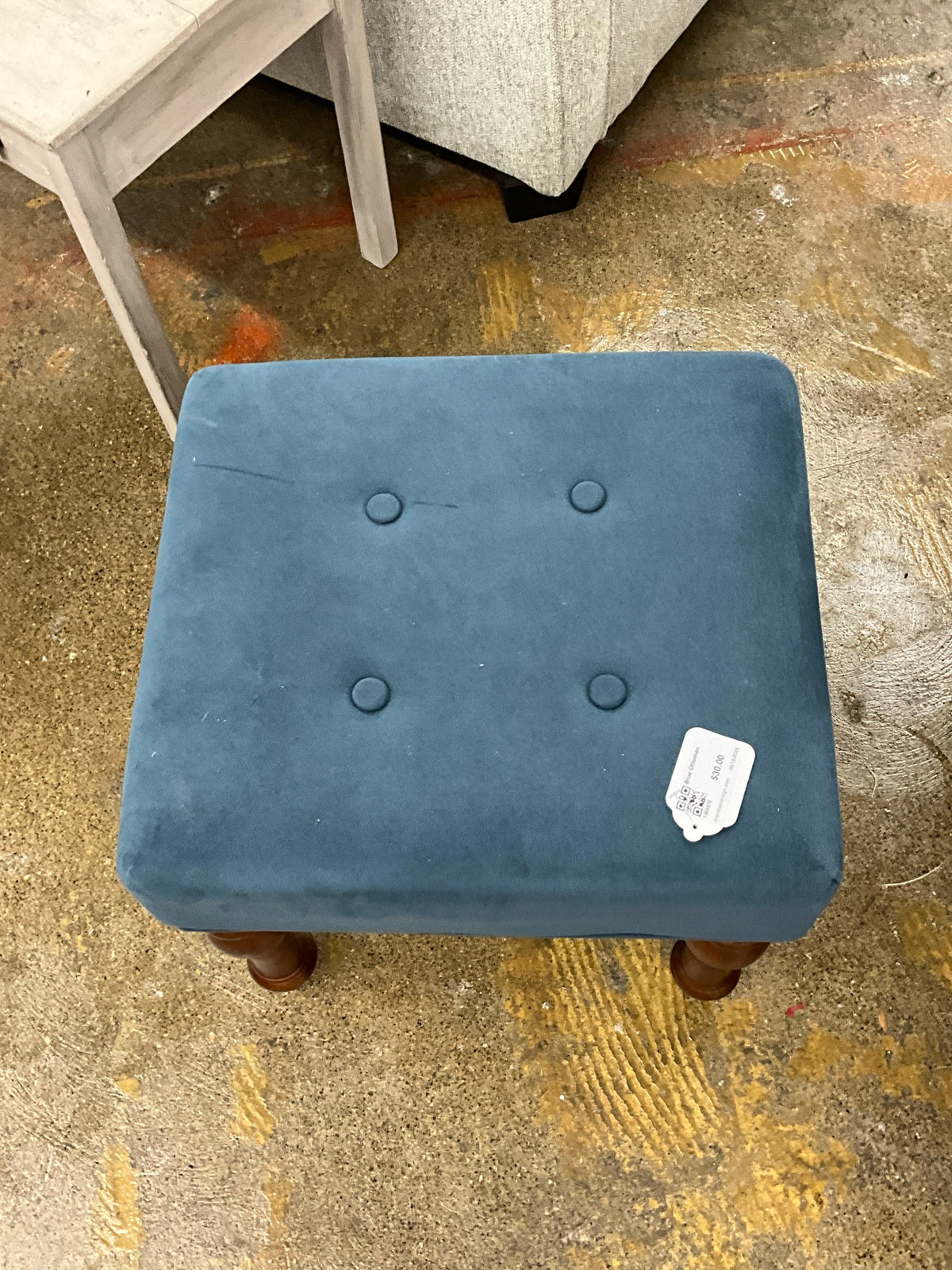 Blue Ottoman