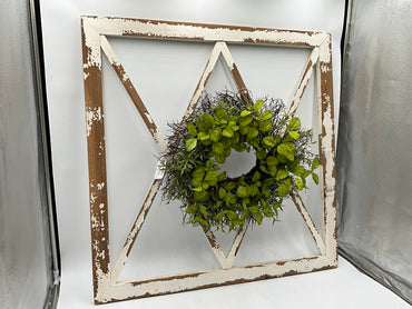 Wood & Wreath Wall Decor