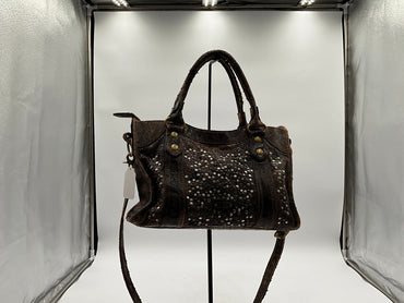 Frye Brown Leather Handbag w Duster