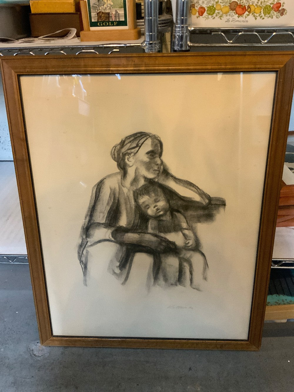 Worker Women with Sleeping Child by Kathie Kollwitz