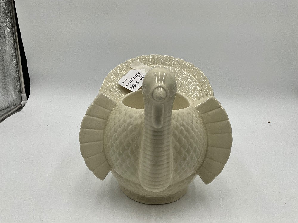 Vtg Bath & Body Works Turkey 3-Wick Candle Holder Centerpiece