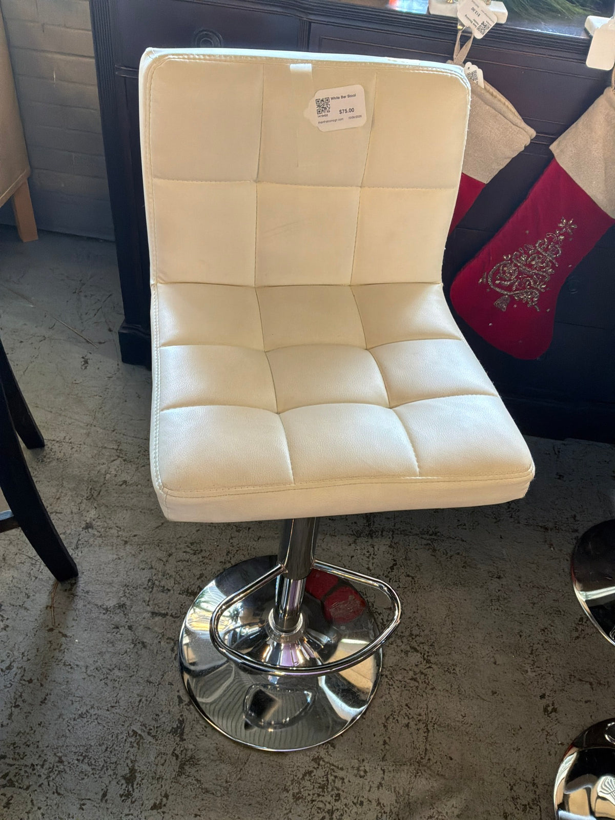 White Bar Stool