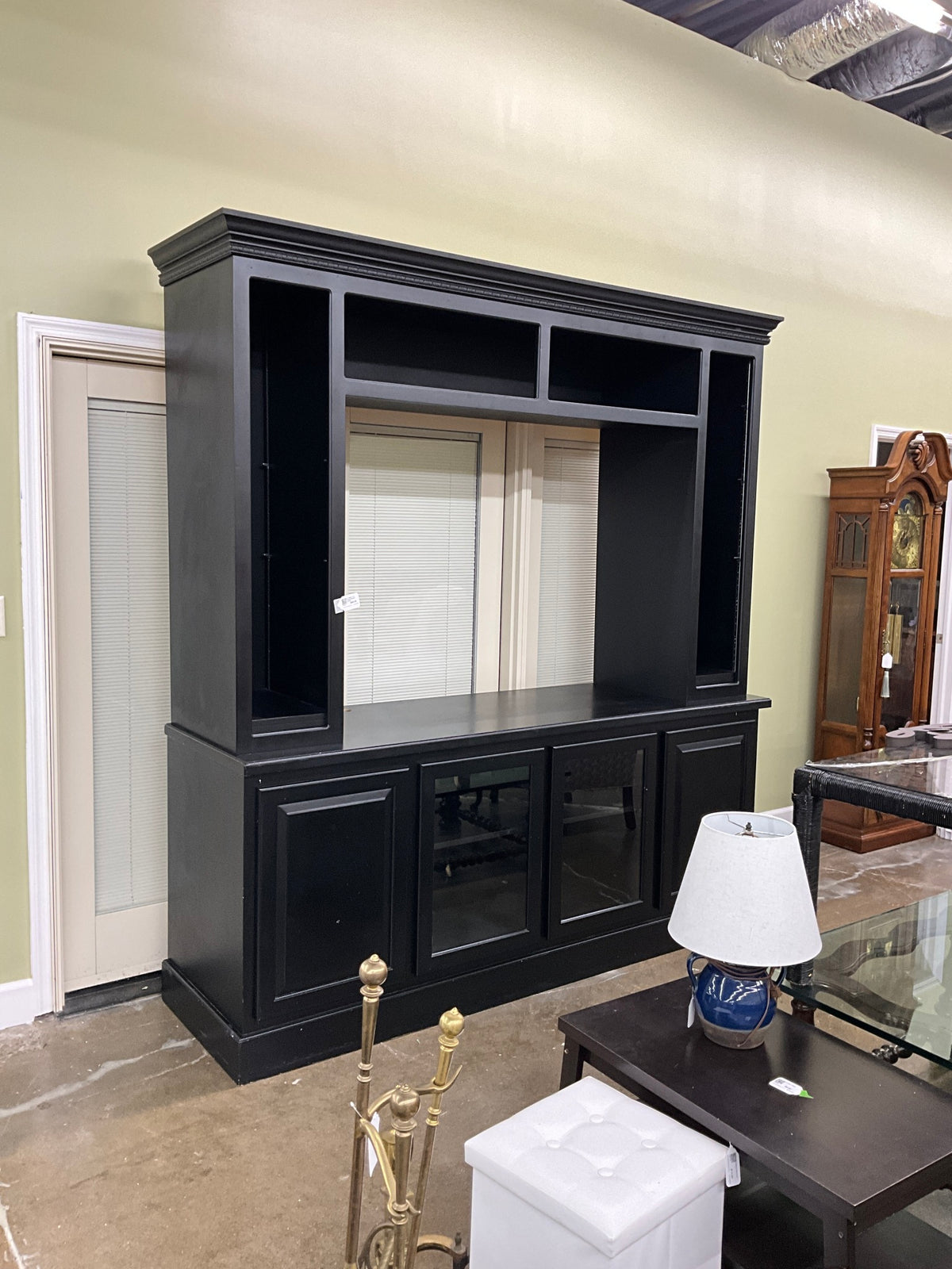 XL Black 2 pc Entertainment Center