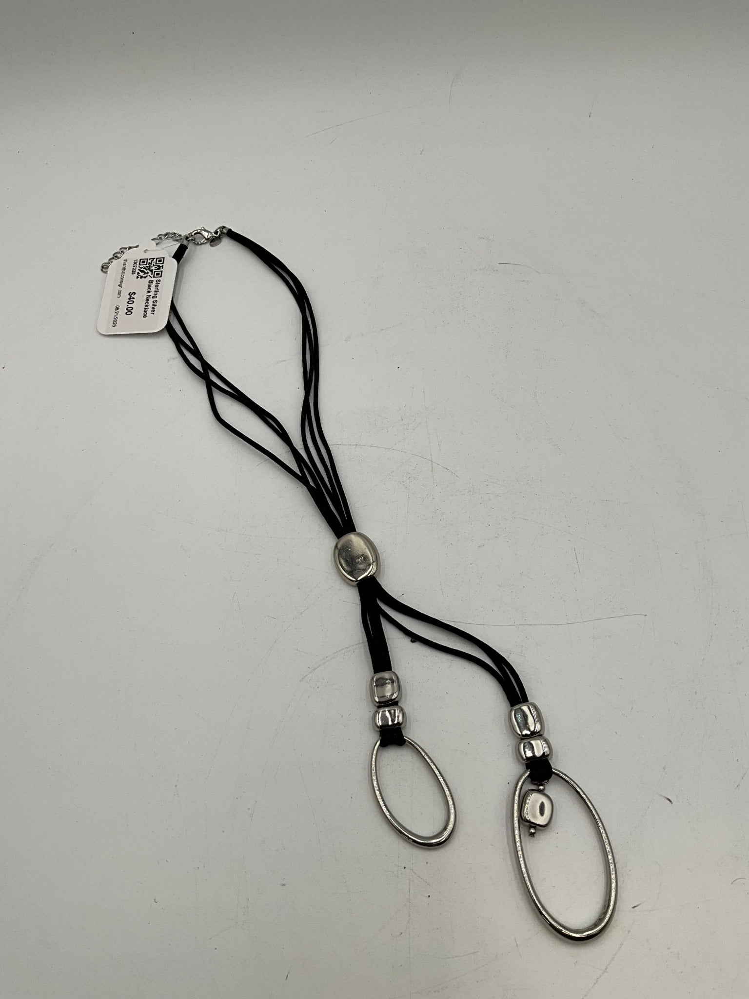 Sterling Silver Black Necklace