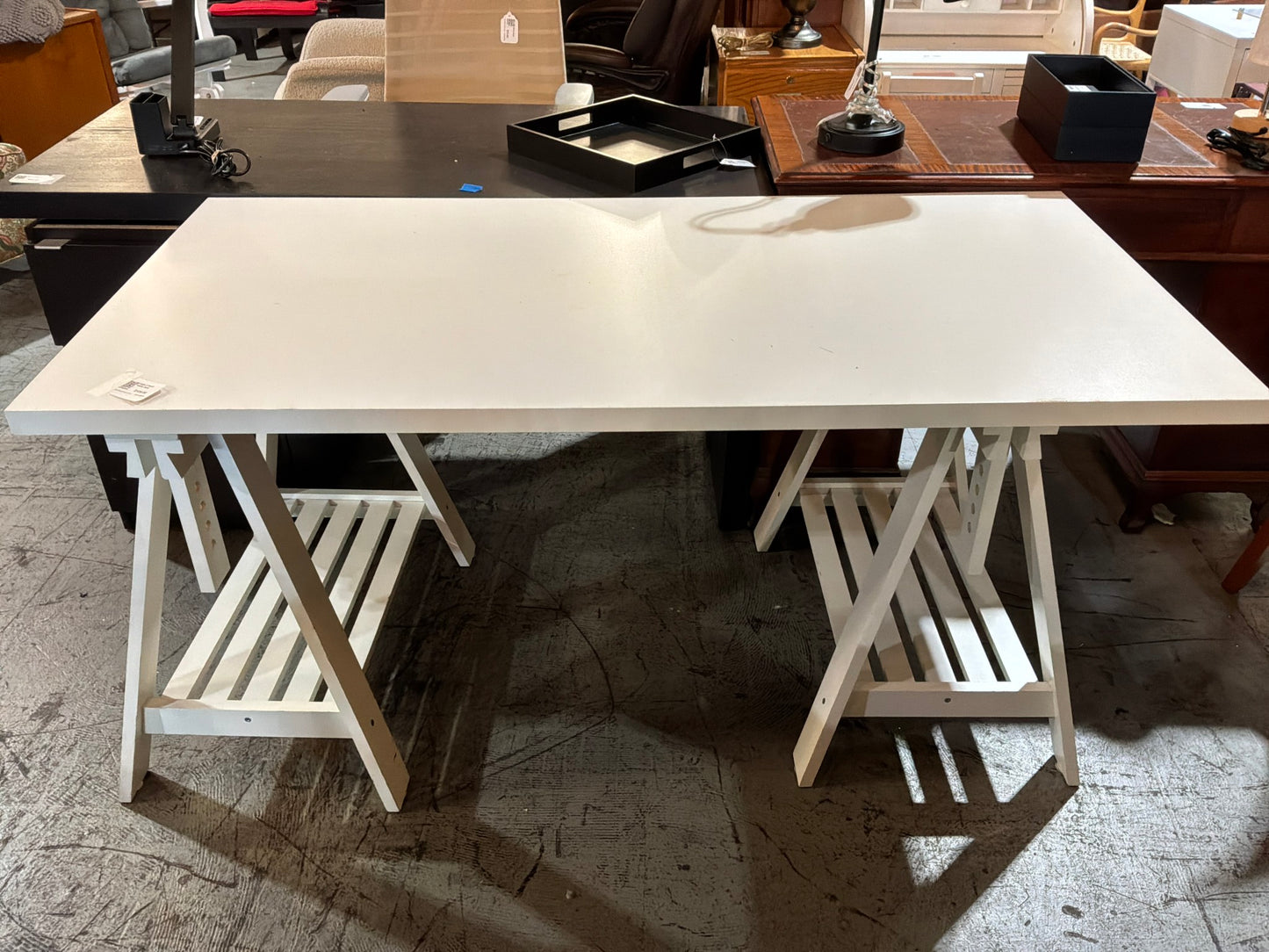 IKEA 2 Piece White Desk