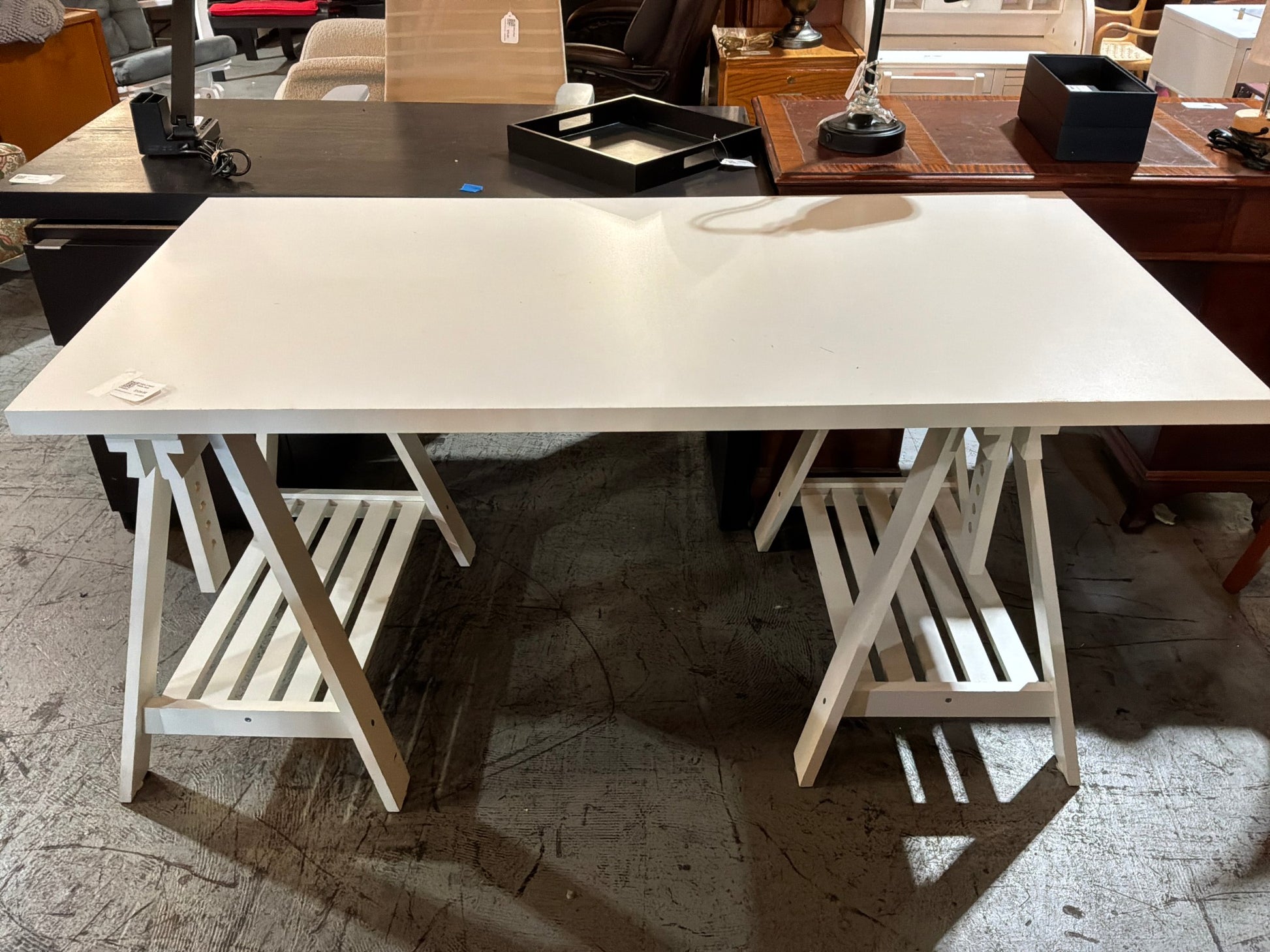 IKEA 2 Piece White Desk