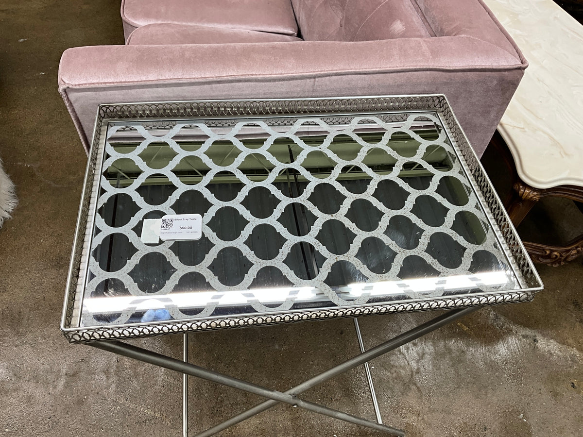 Silver Tray Table