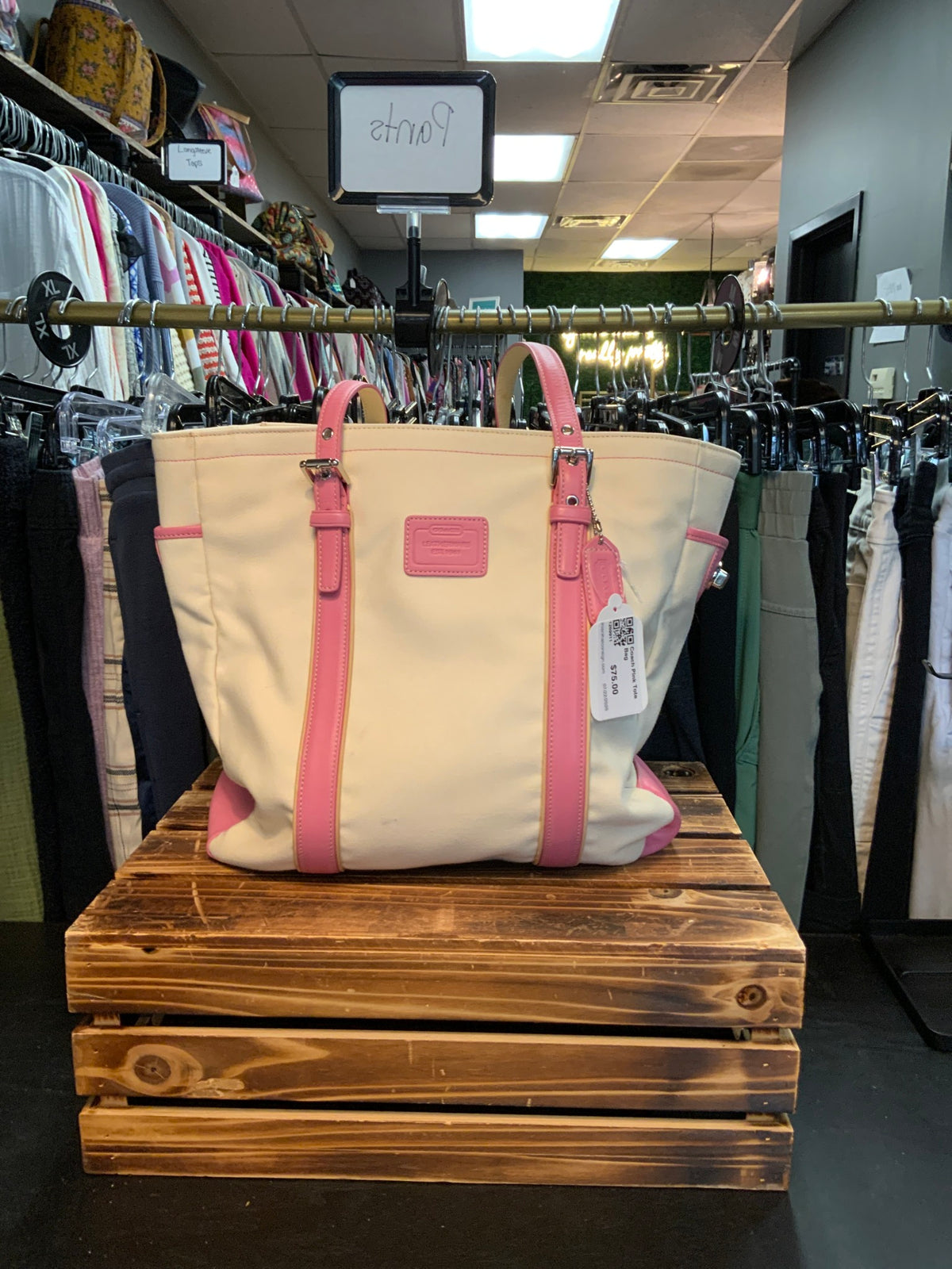 Coach Pink Tote Bag