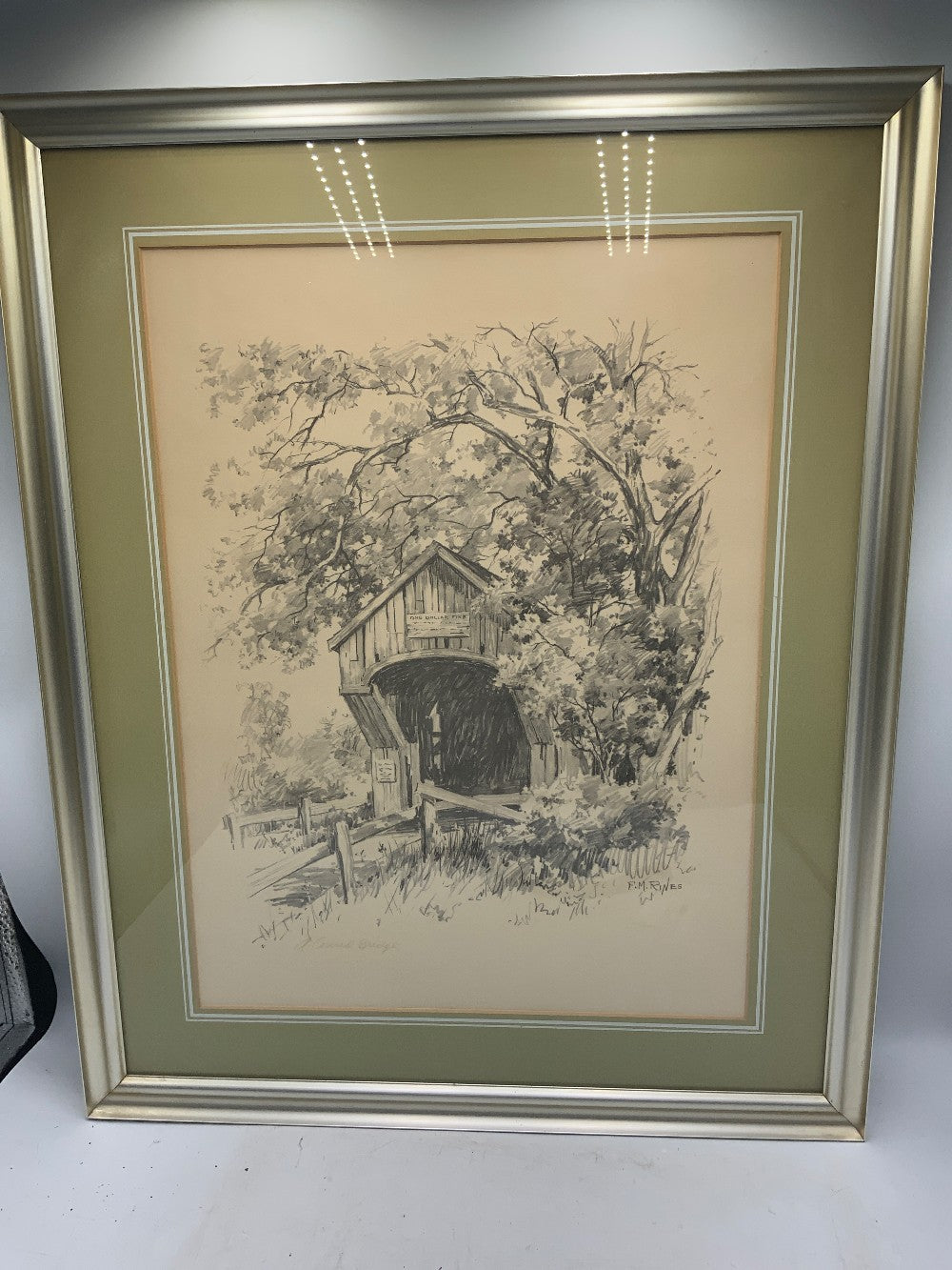 Framed FM Rines Artwork